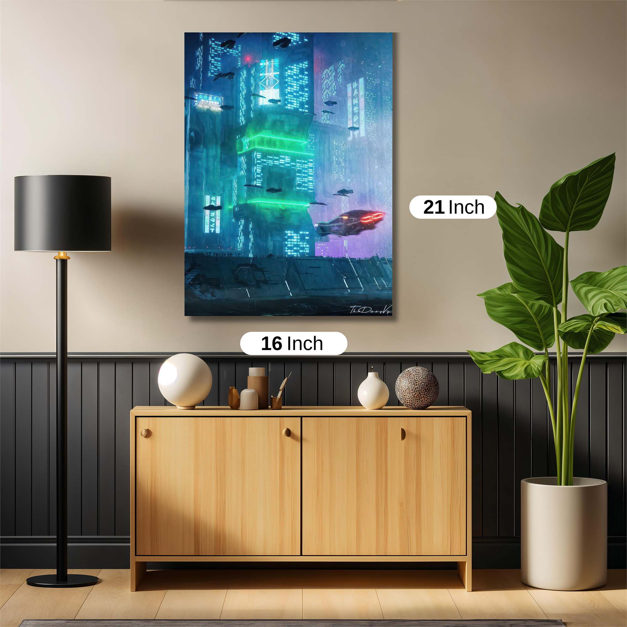 Neon Serenity Safe Wall Magnetic / M