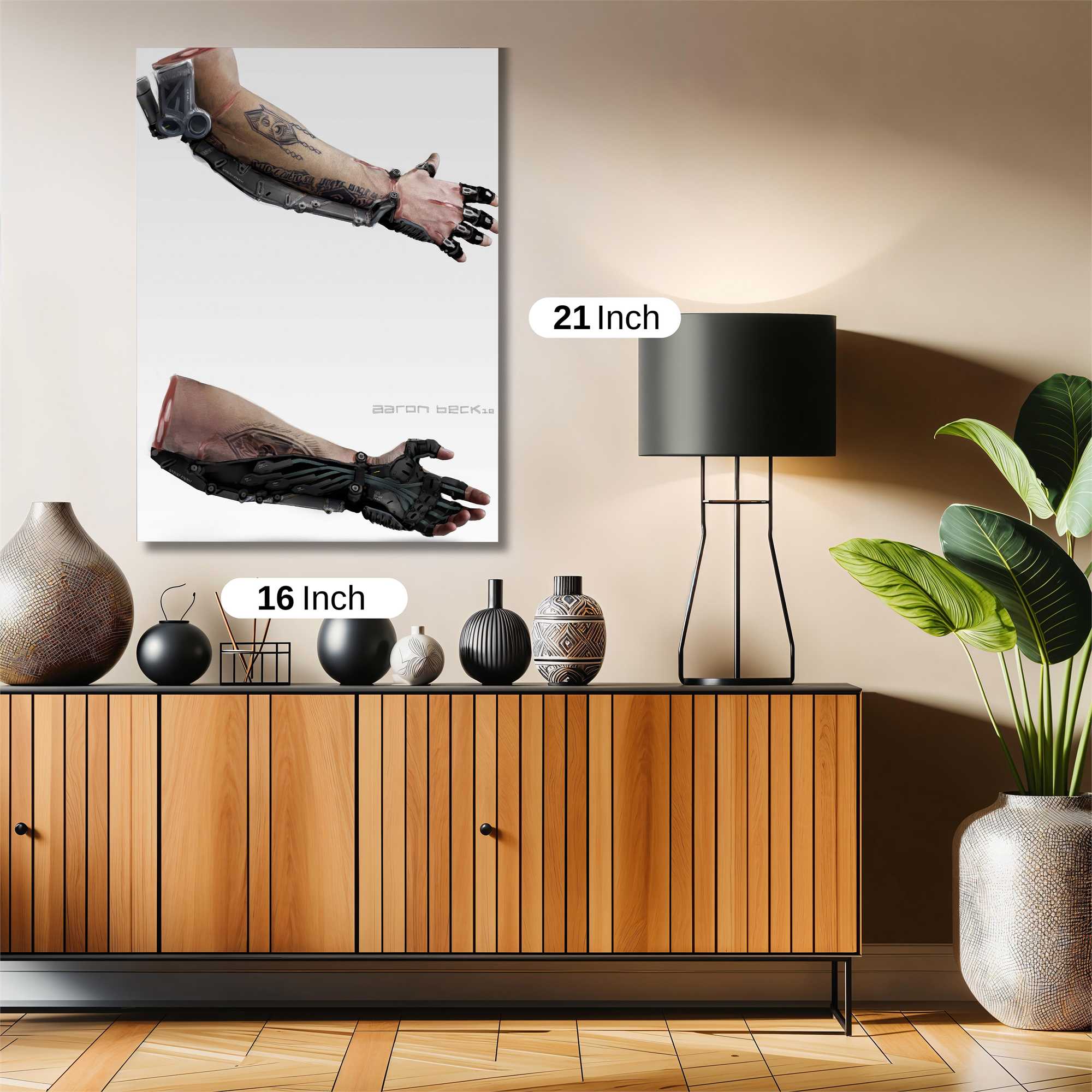 Cyborg Elegance Safe Wall Magnetic / M