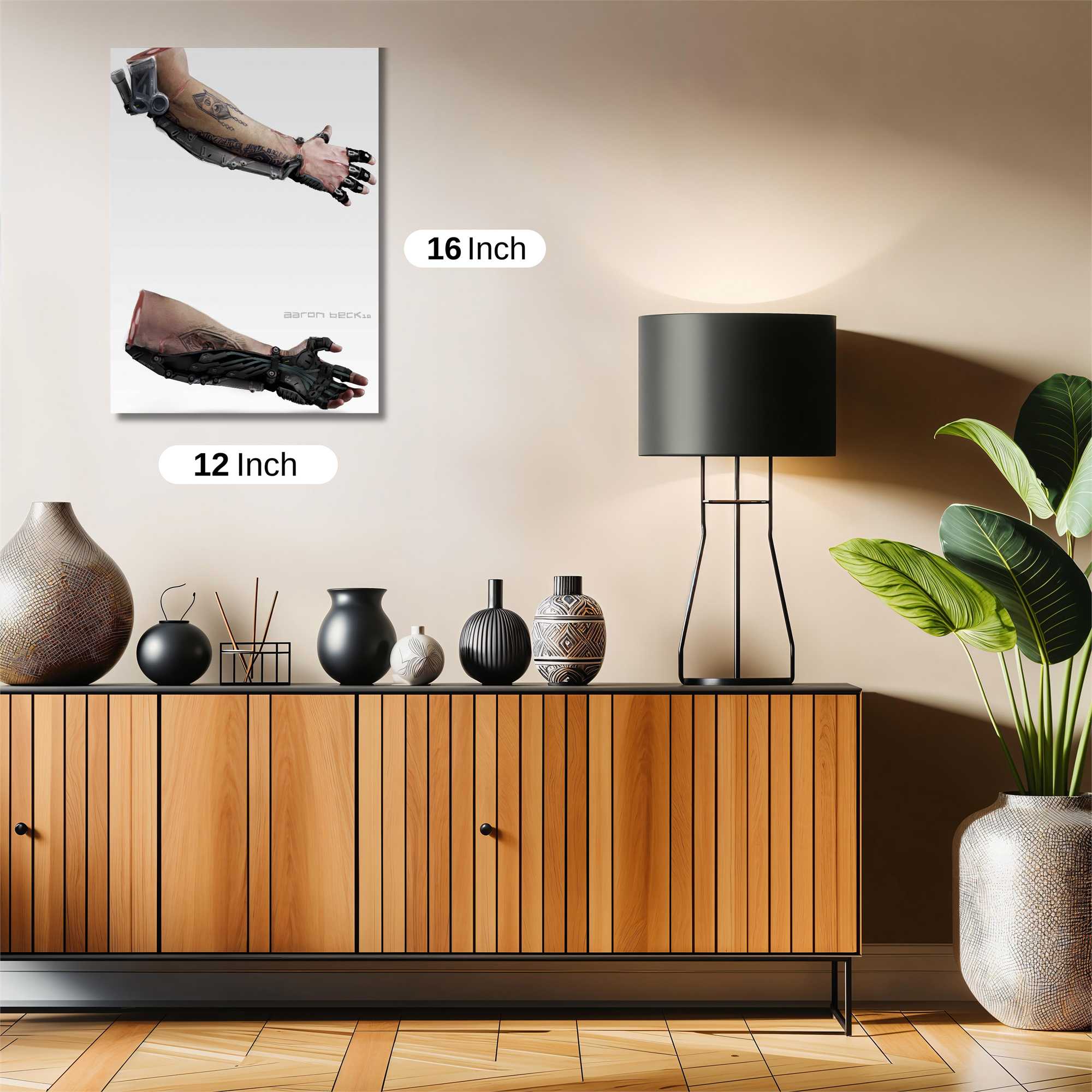 Cyborg Elegance Safe Wall Magnetic / M