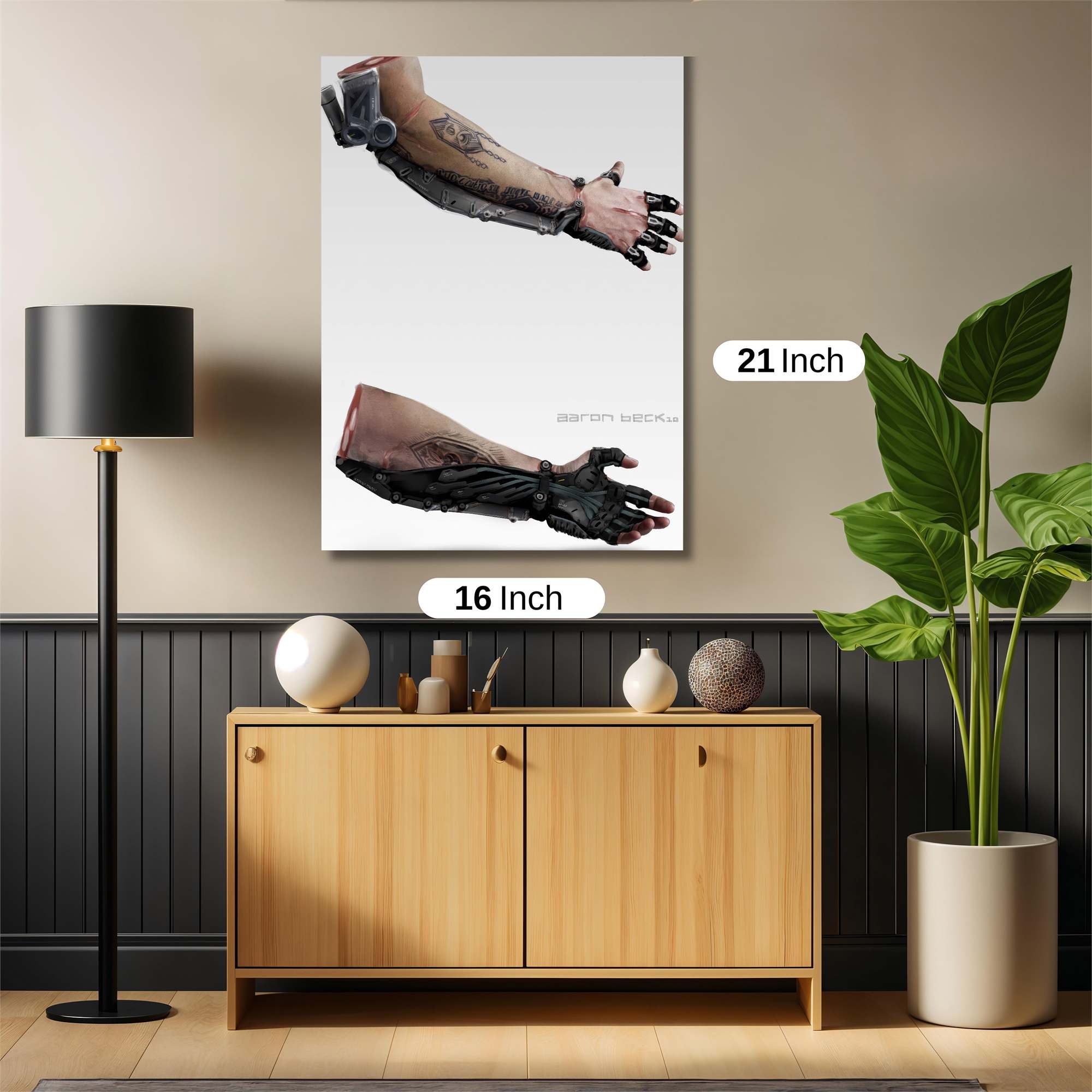 Cyborg Elegance Safe Wall Magnetic / M