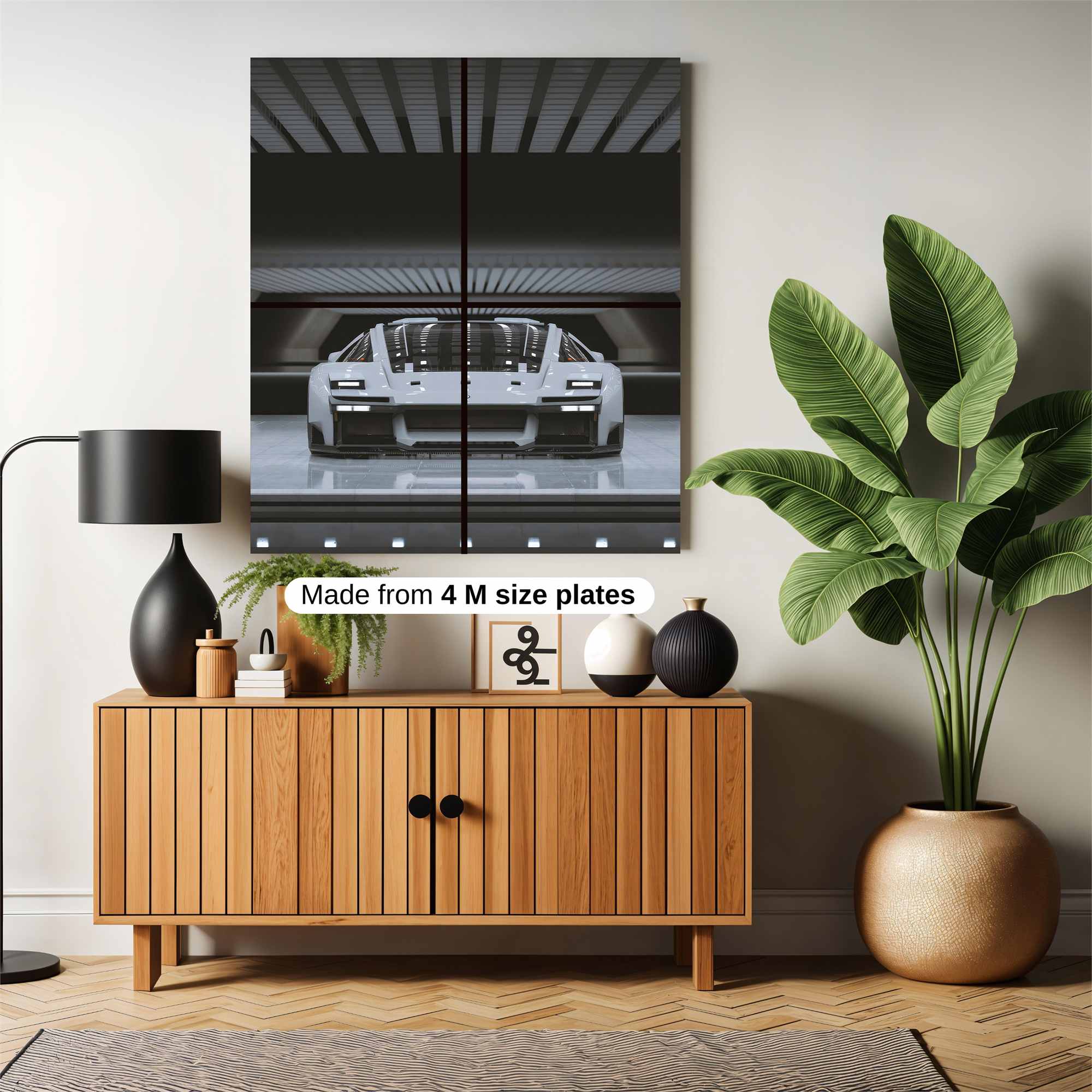 Futuristic Elegance Safe Wall Magnetic / M