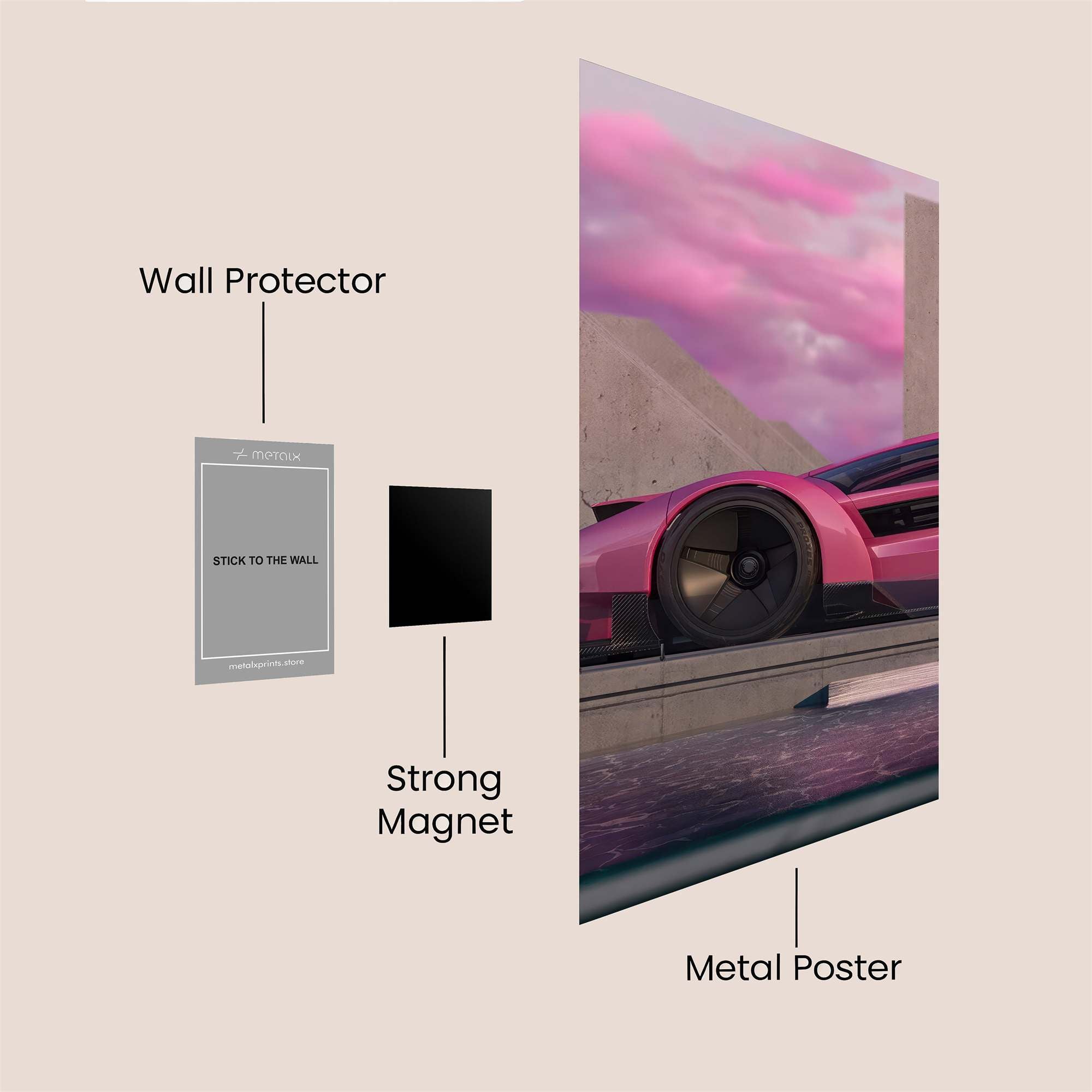 Velvet Velocity Safe Wall Magnetic / M