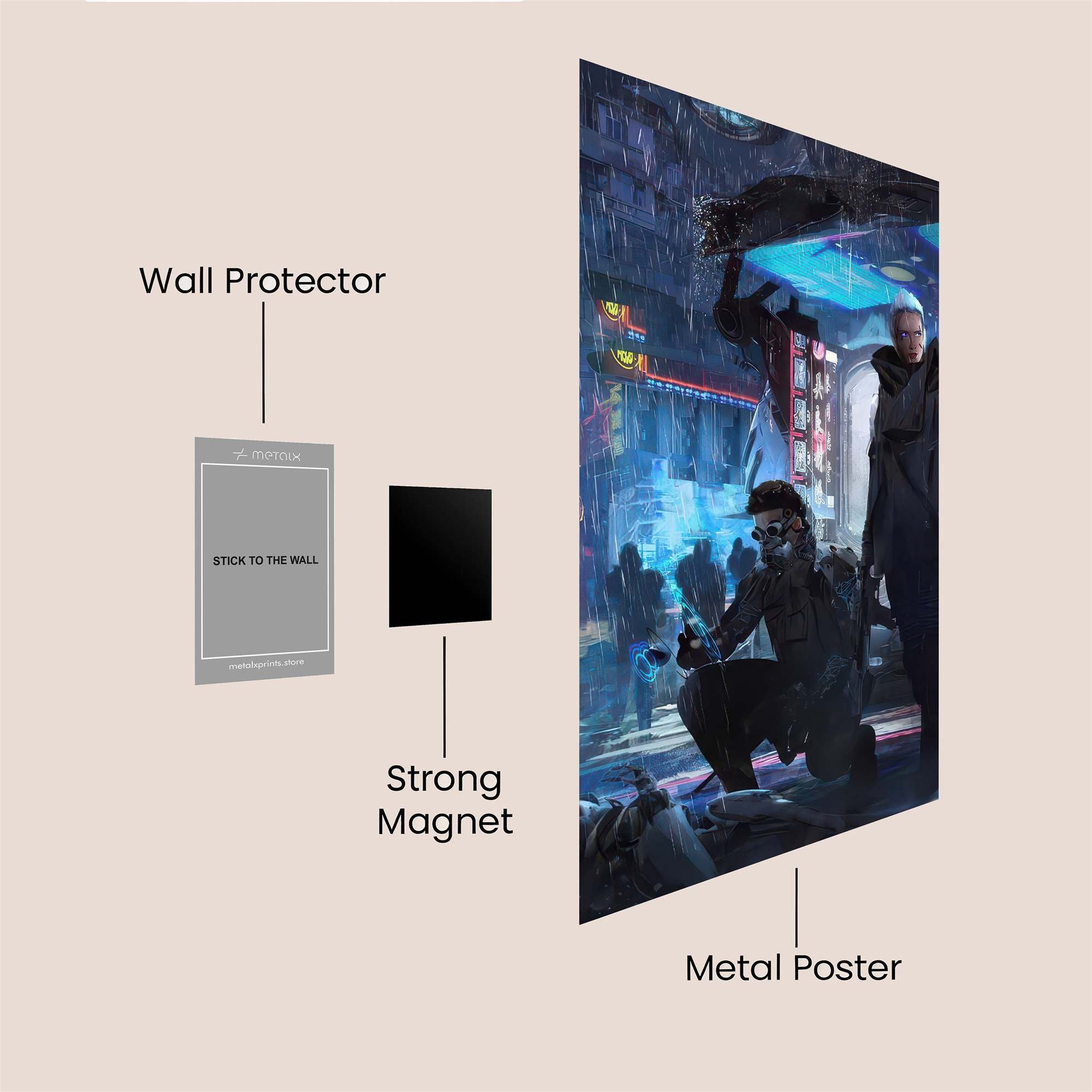 Neon Guardian Safe Wall Magnetic / M