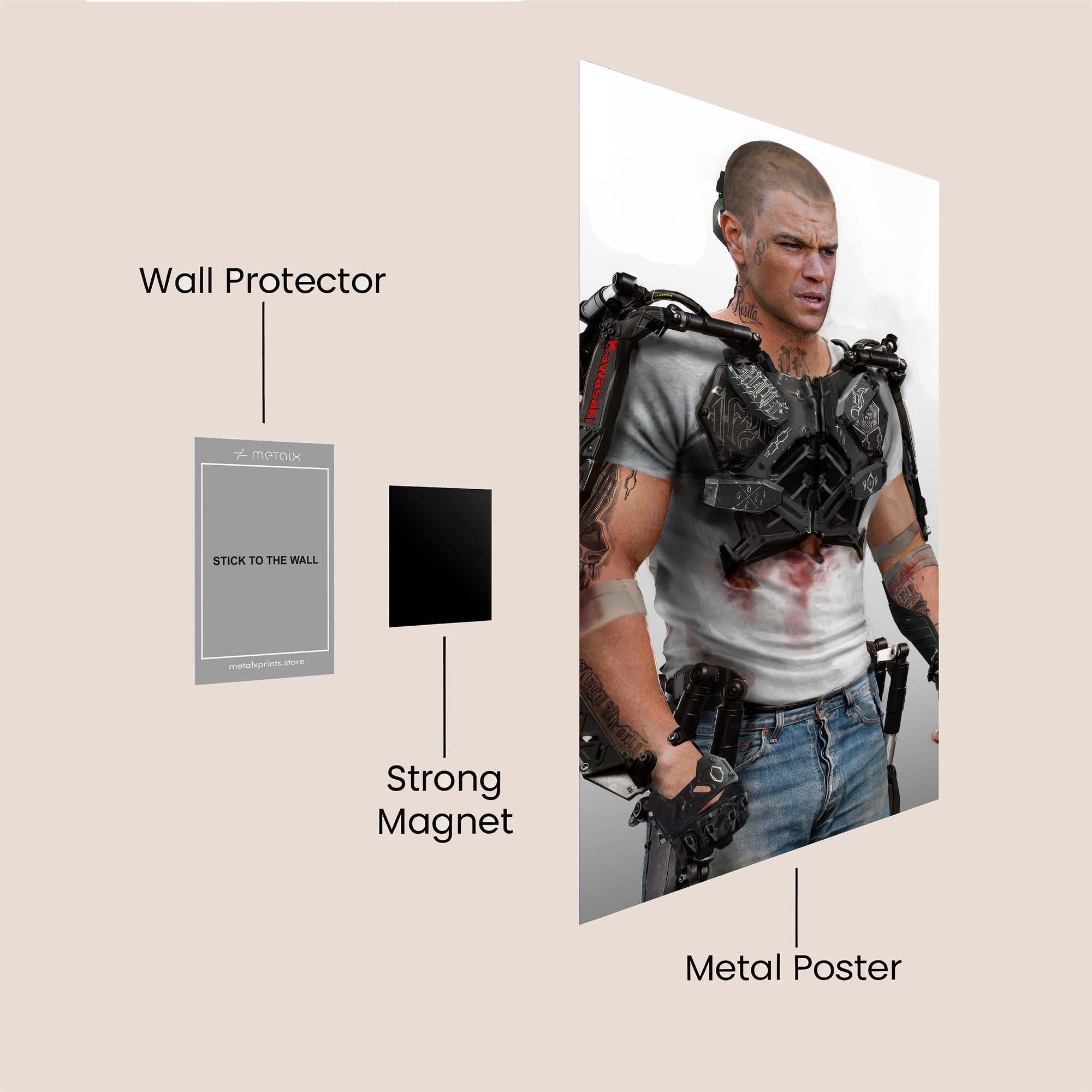 Futuristic Resolve Safe Wall Magnetic / M