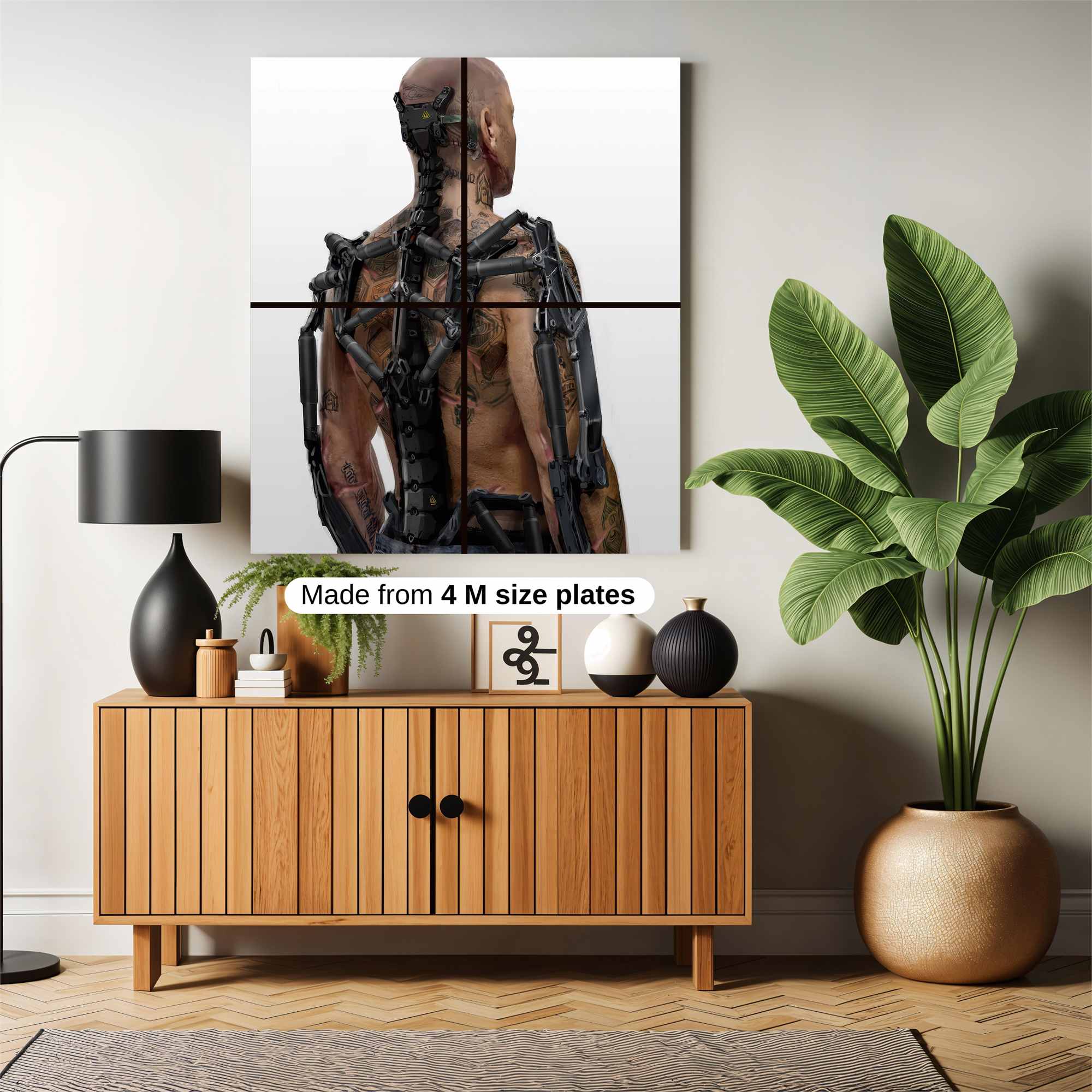 Cyborg Aesthetic Safe Wall Magnetic / M