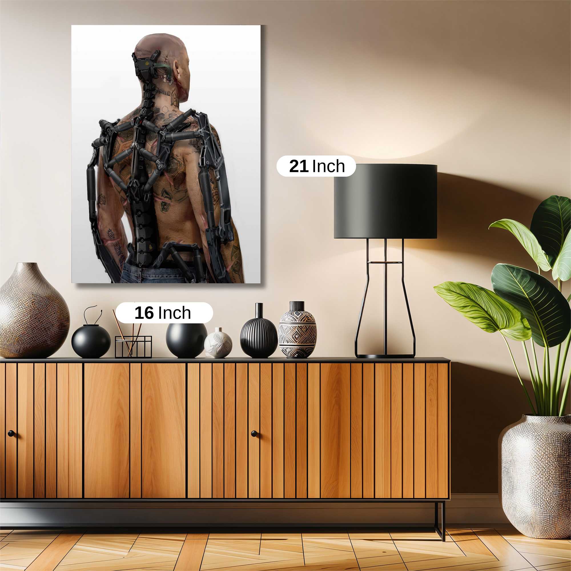 Cyborg Aesthetic Safe Wall Magnetic / M