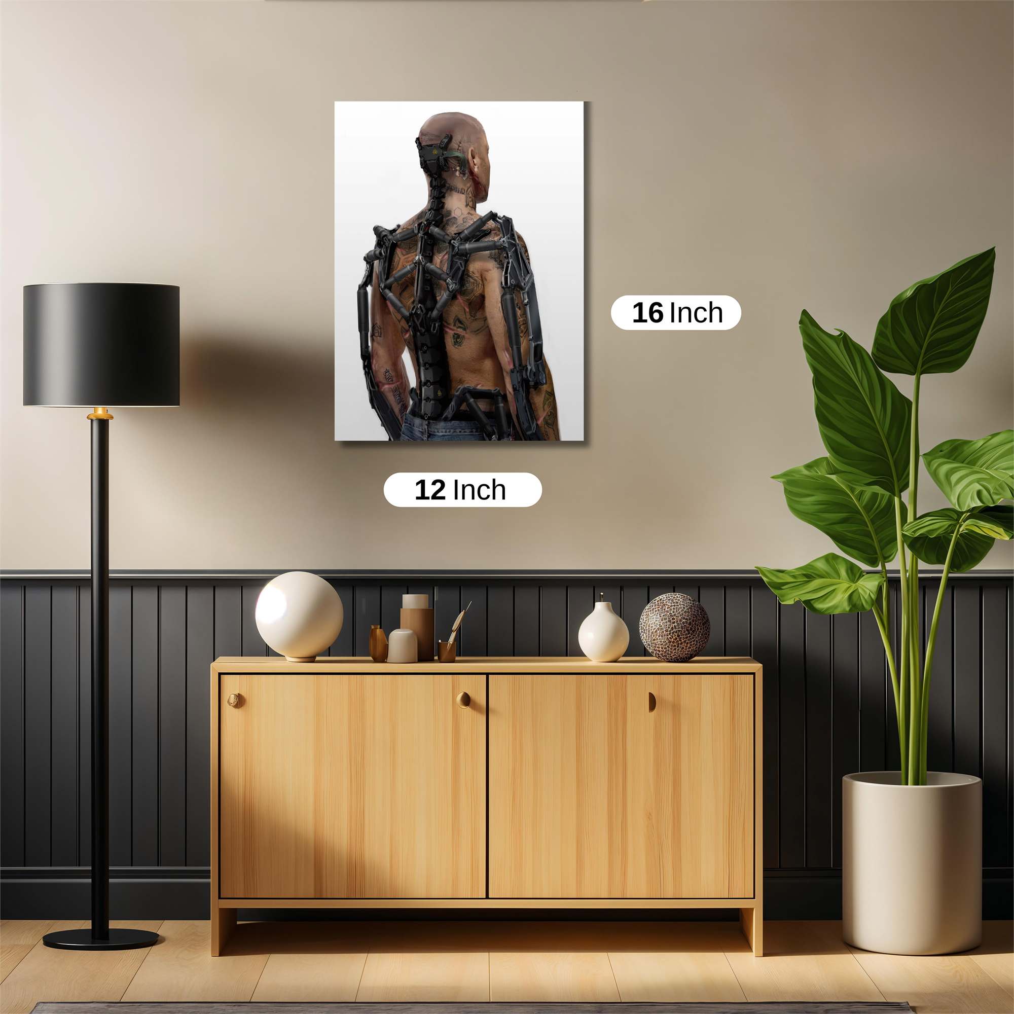 Cyborg Aesthetic Safe Wall Magnetic / M