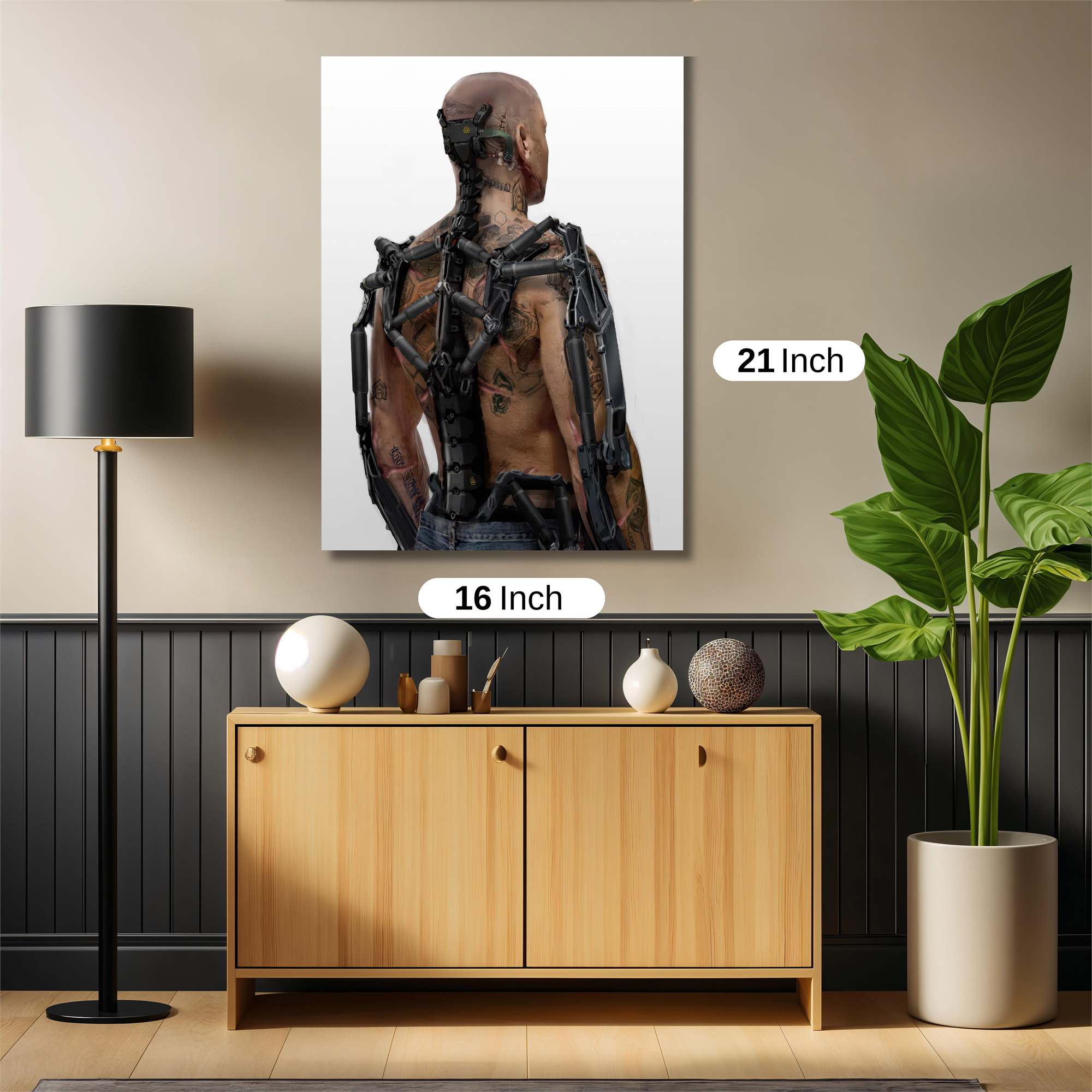 Cyborg Aesthetic Safe Wall Magnetic / M