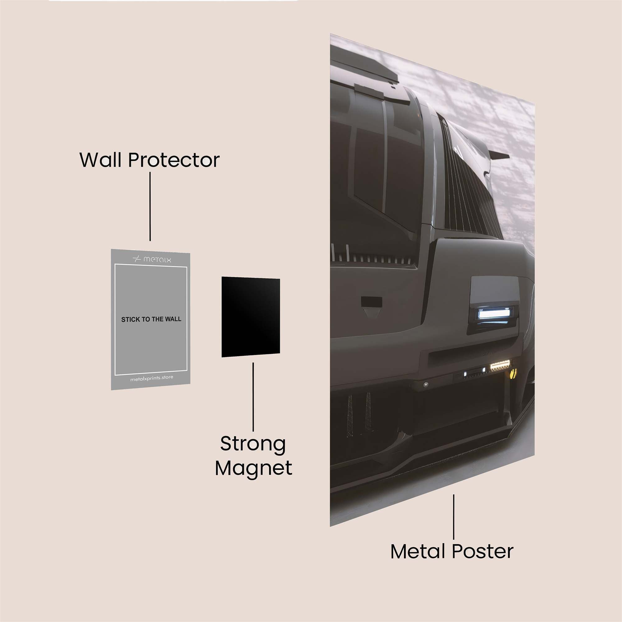 Sleek Velocity Safe Wall Magnetic / M
