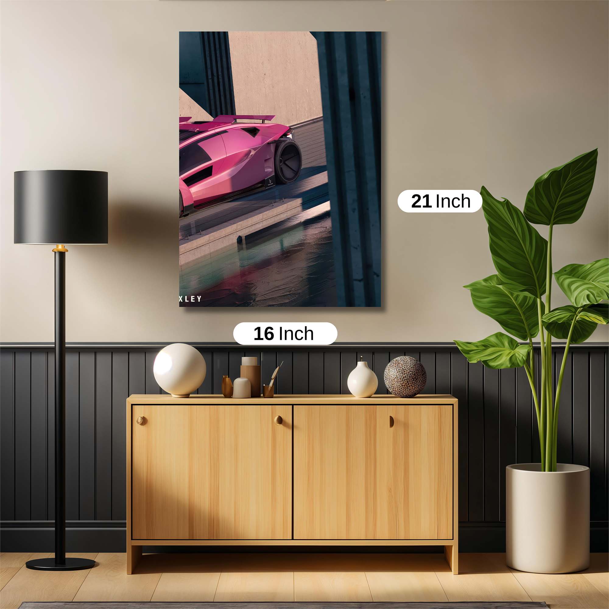 Futuristic Elegance Safe Wall Magnetic / M