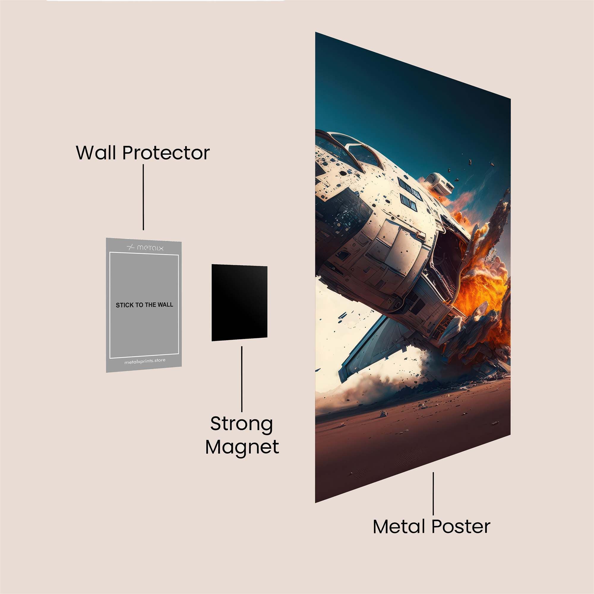 Shuttle Cataclysm Safe Wall Magnetic / M