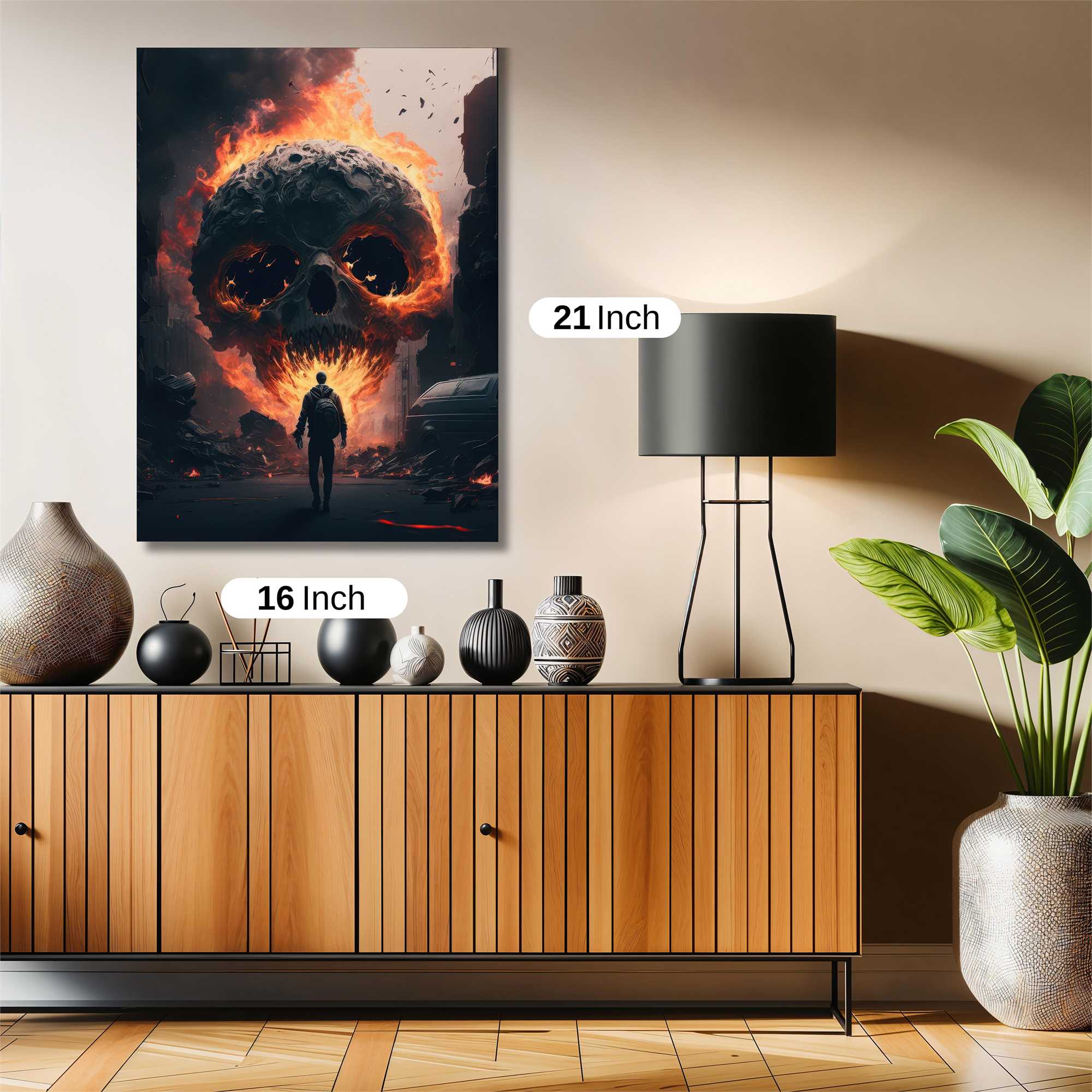 Skull Apocalypse Safe Wall Magnetic / M