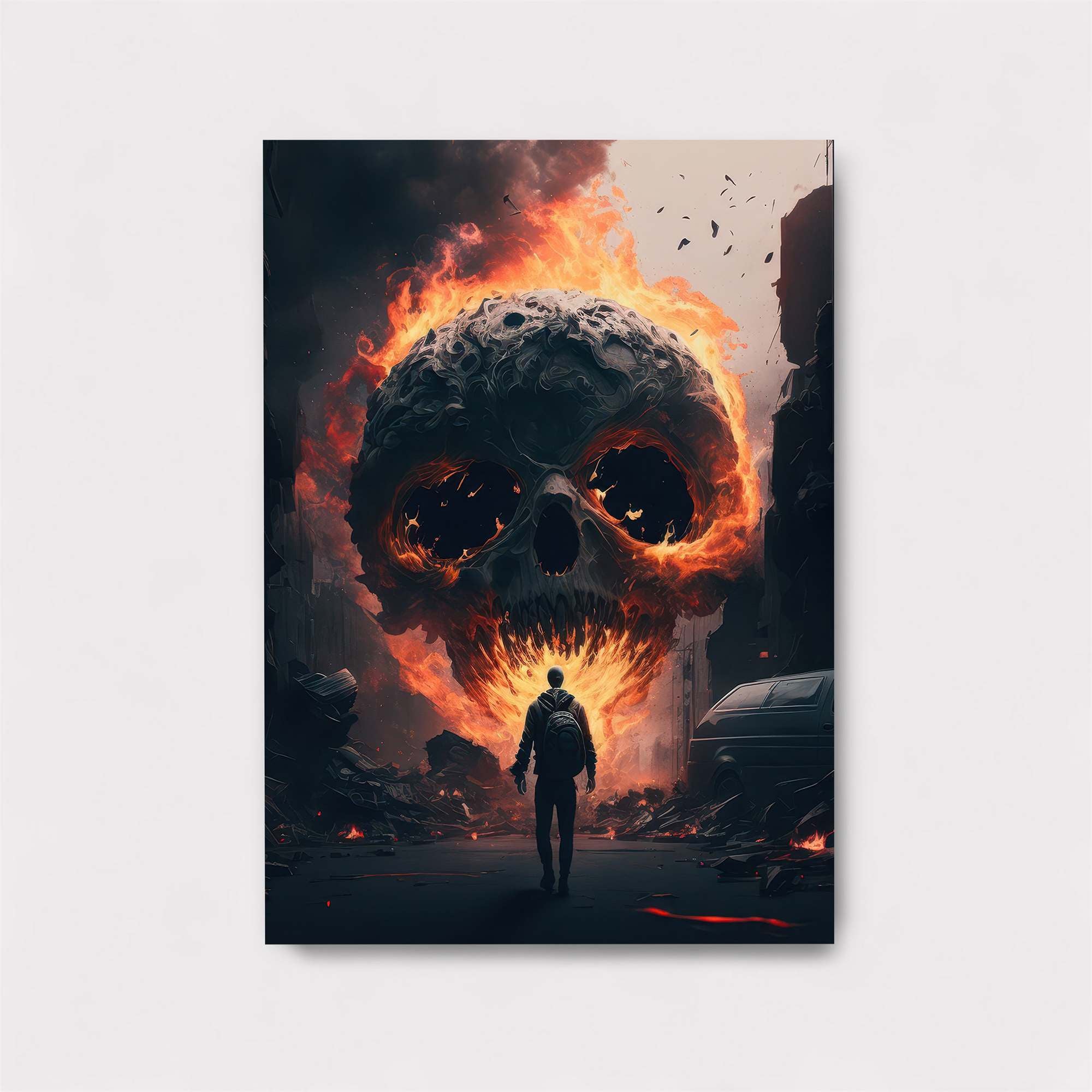 Skull Apocalypse Safe Wall Magnetic / M