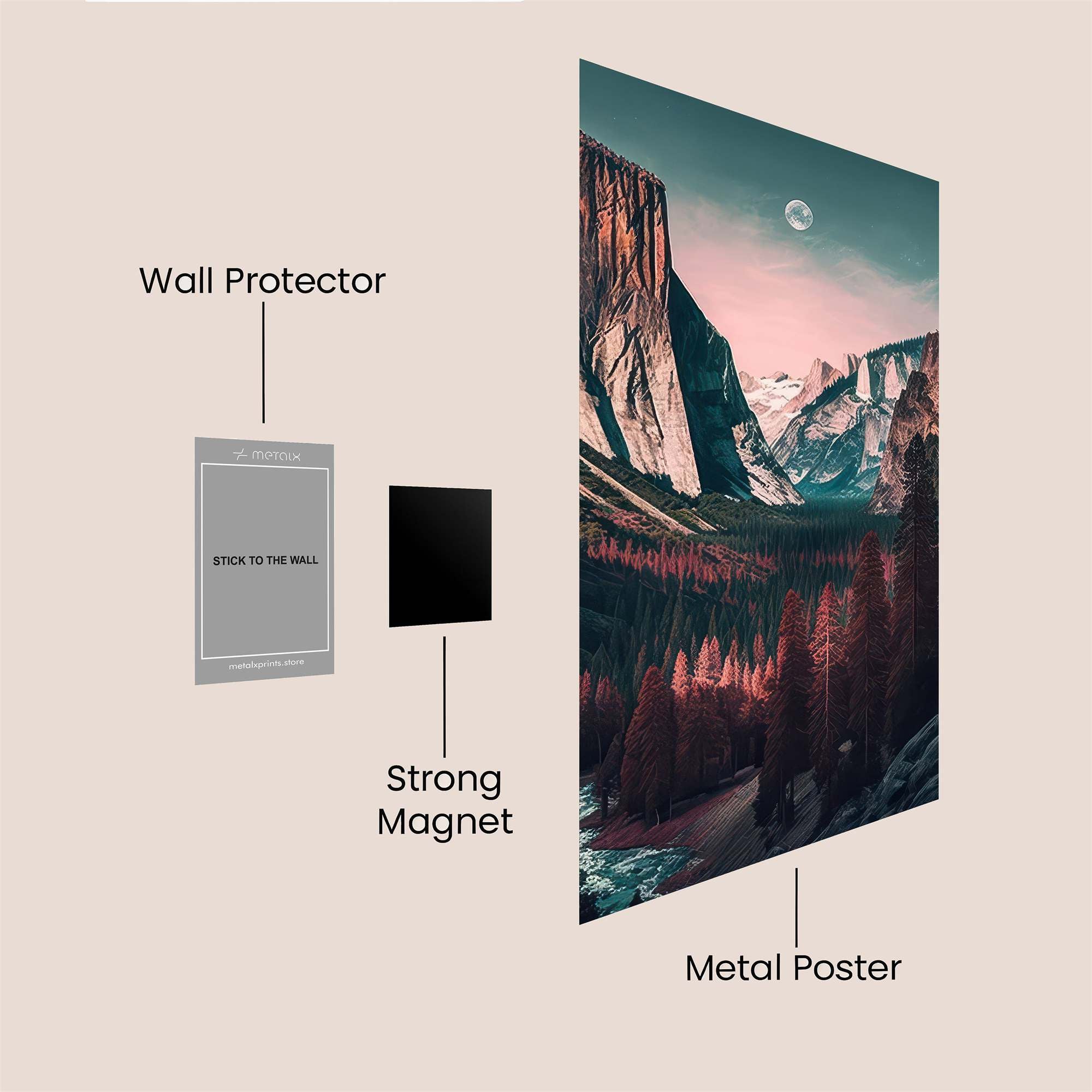 Yosemite Serenity Safe Wall Magnetic / M