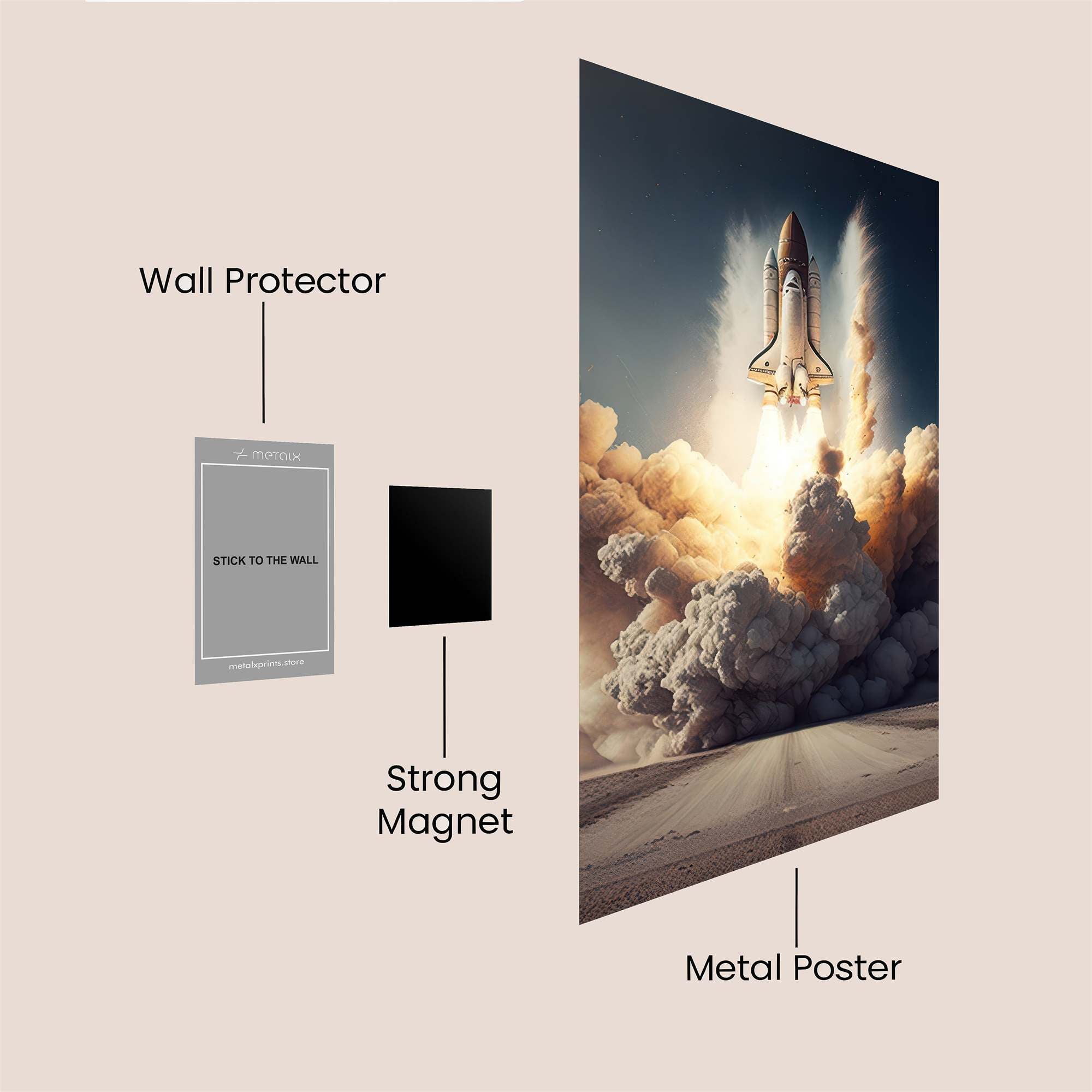 Endeavour Ascends Safe Wall Magnetic / M