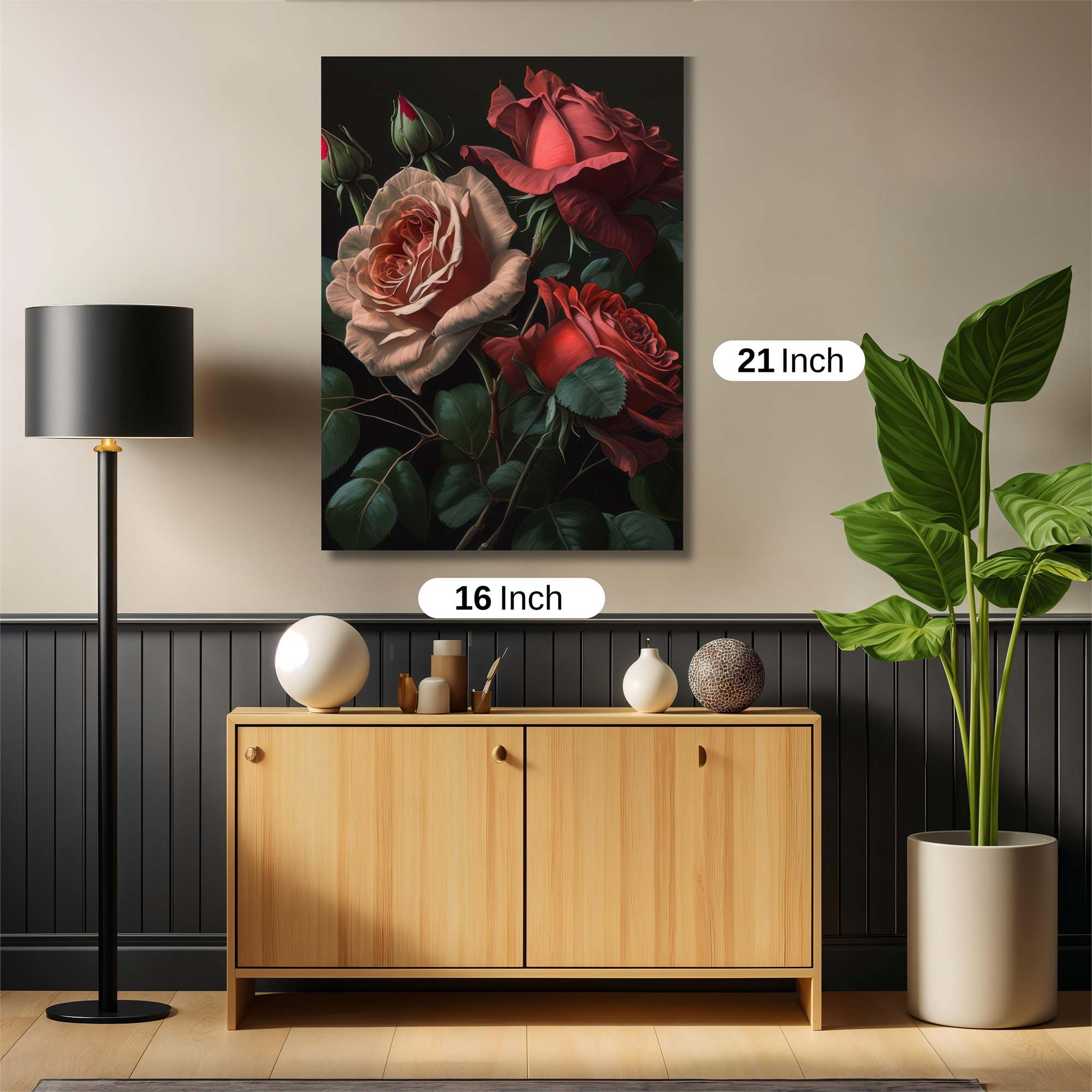 Rose Rapture Safe Wall Magnetic / M