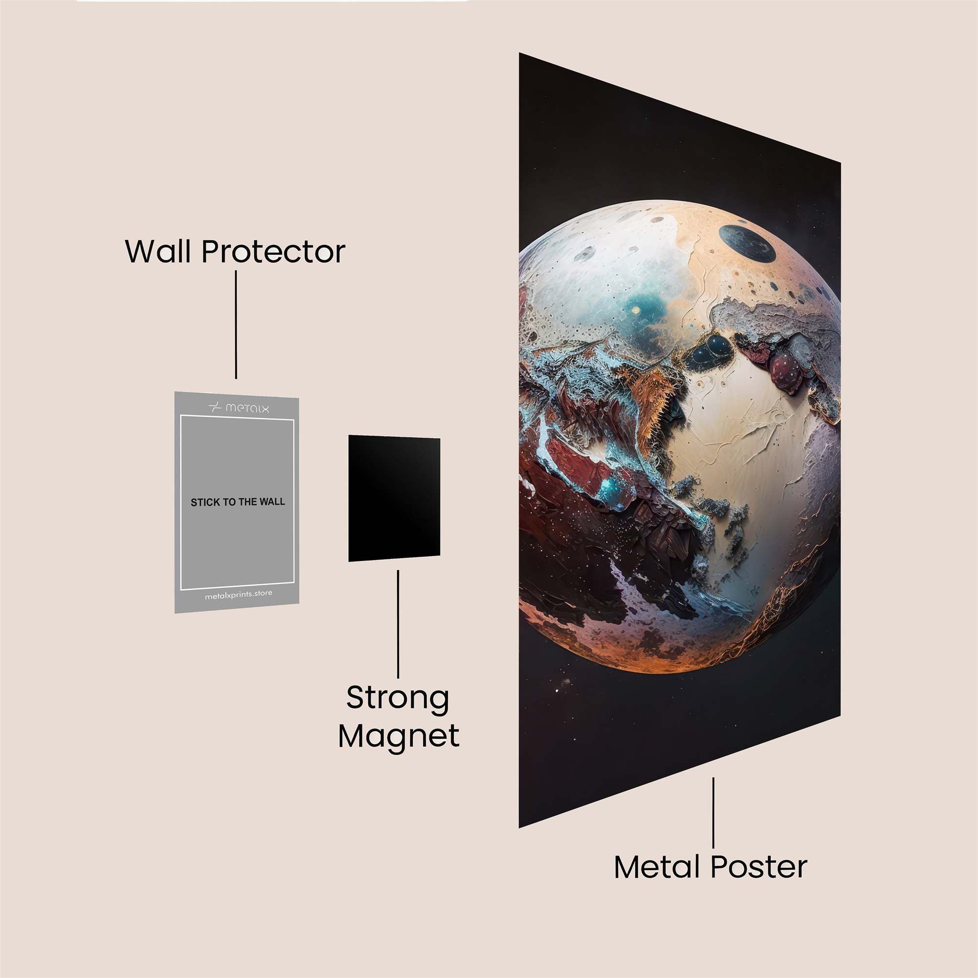 Mystic Planet Safe Wall Magnetic / M