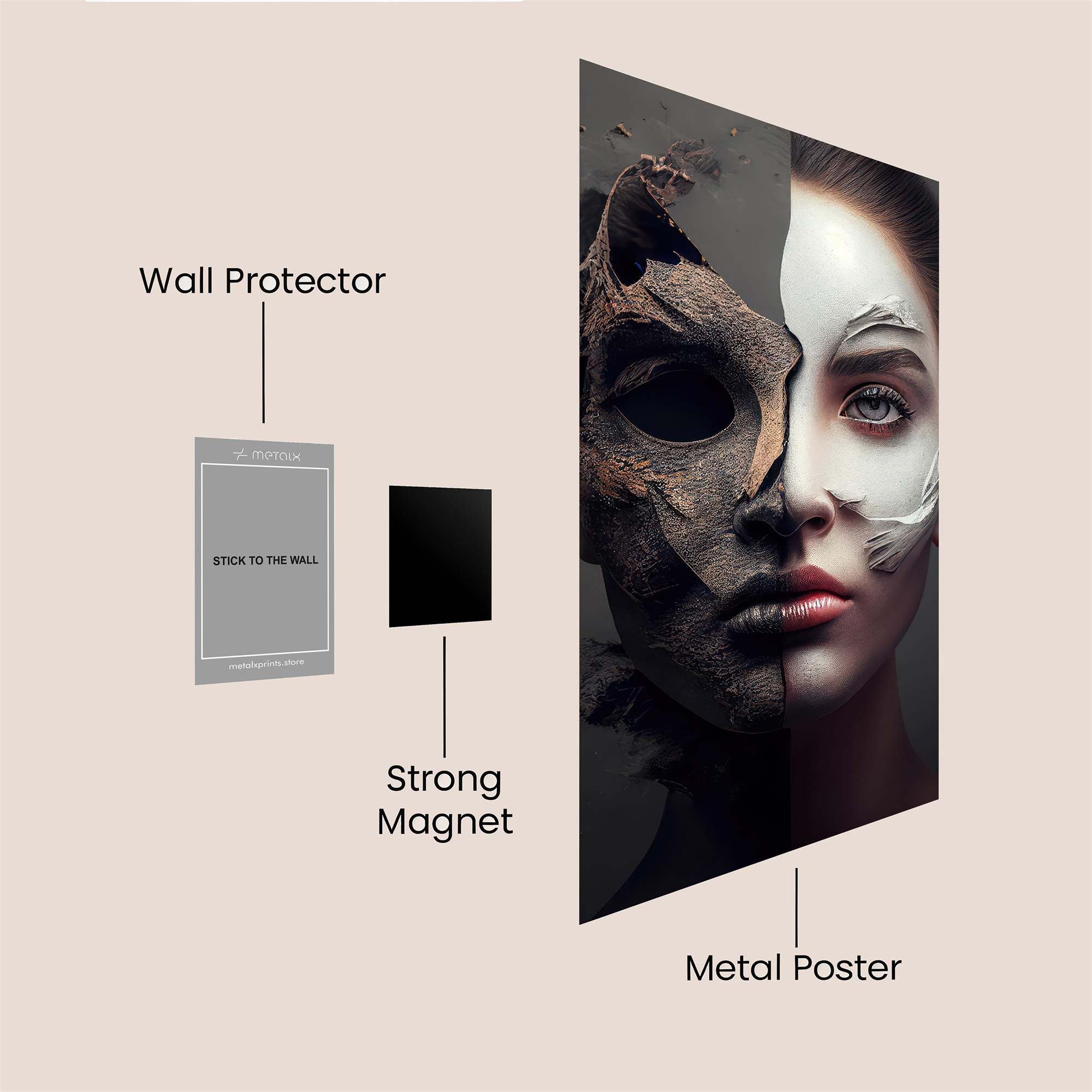 Decay Elegance Safe Wall Magnetic / M