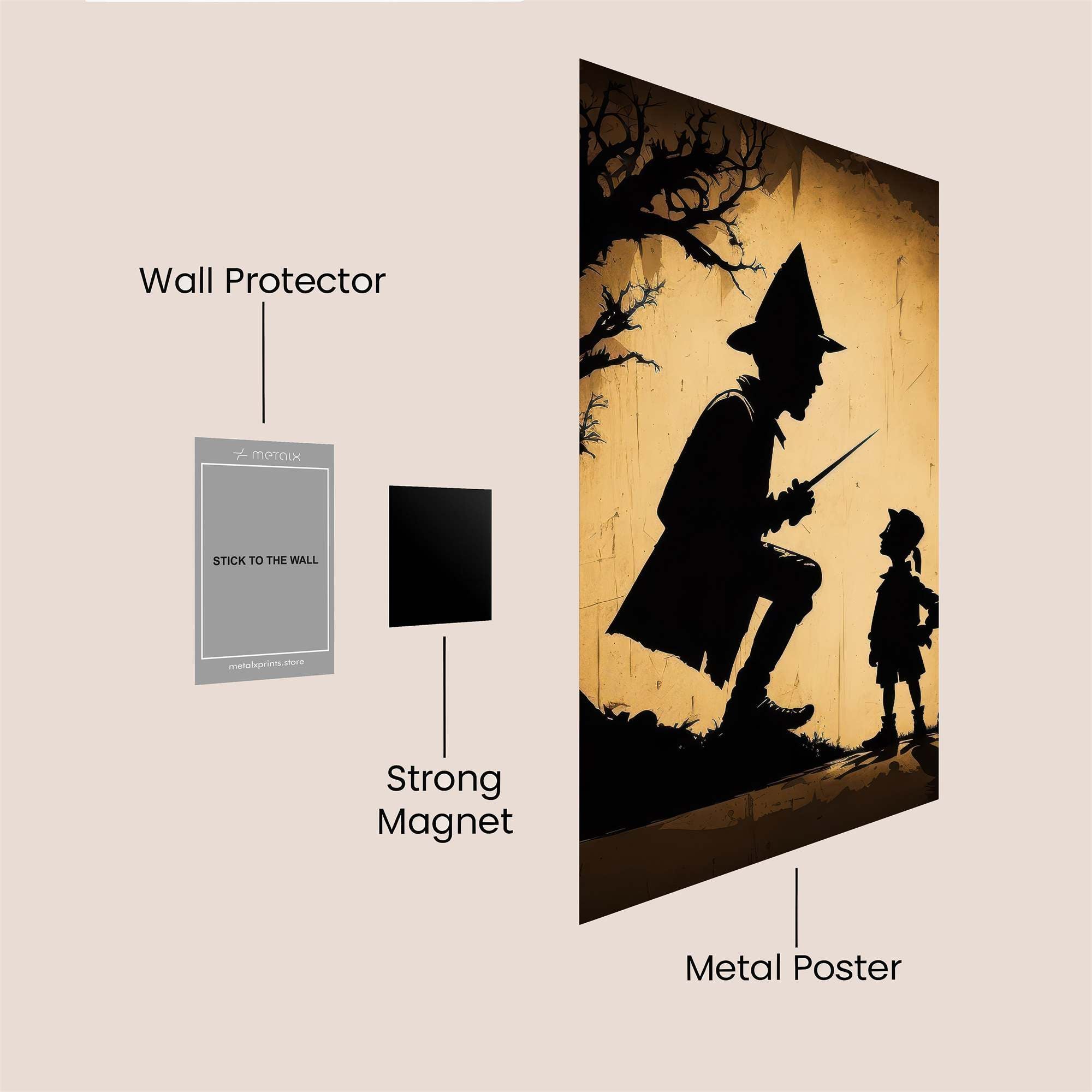 Witch Whimsy Safe Wall Magnetic / M