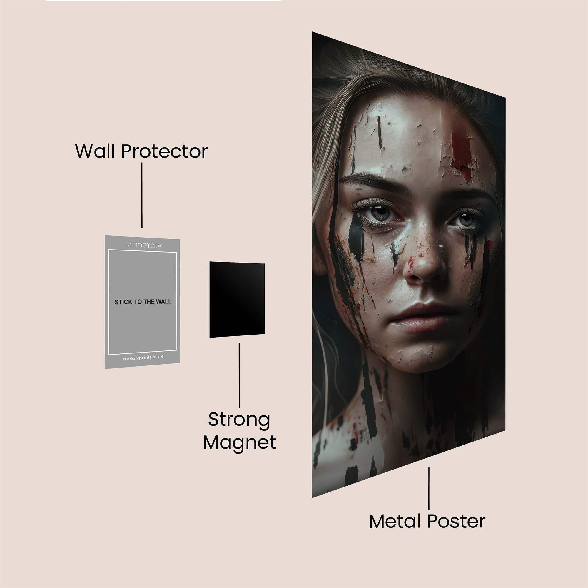 Bleeding Despair Safe Wall Magnetic / M