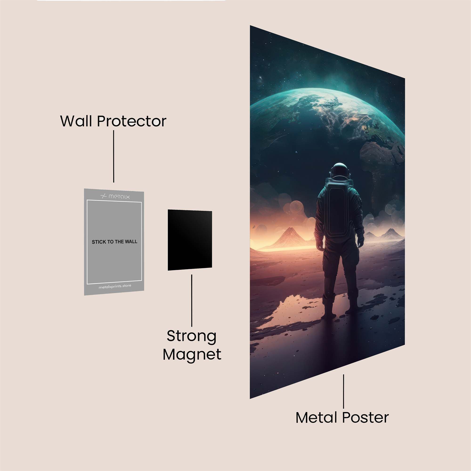 Earthbound Solitude Safe Wall Magnetic / M