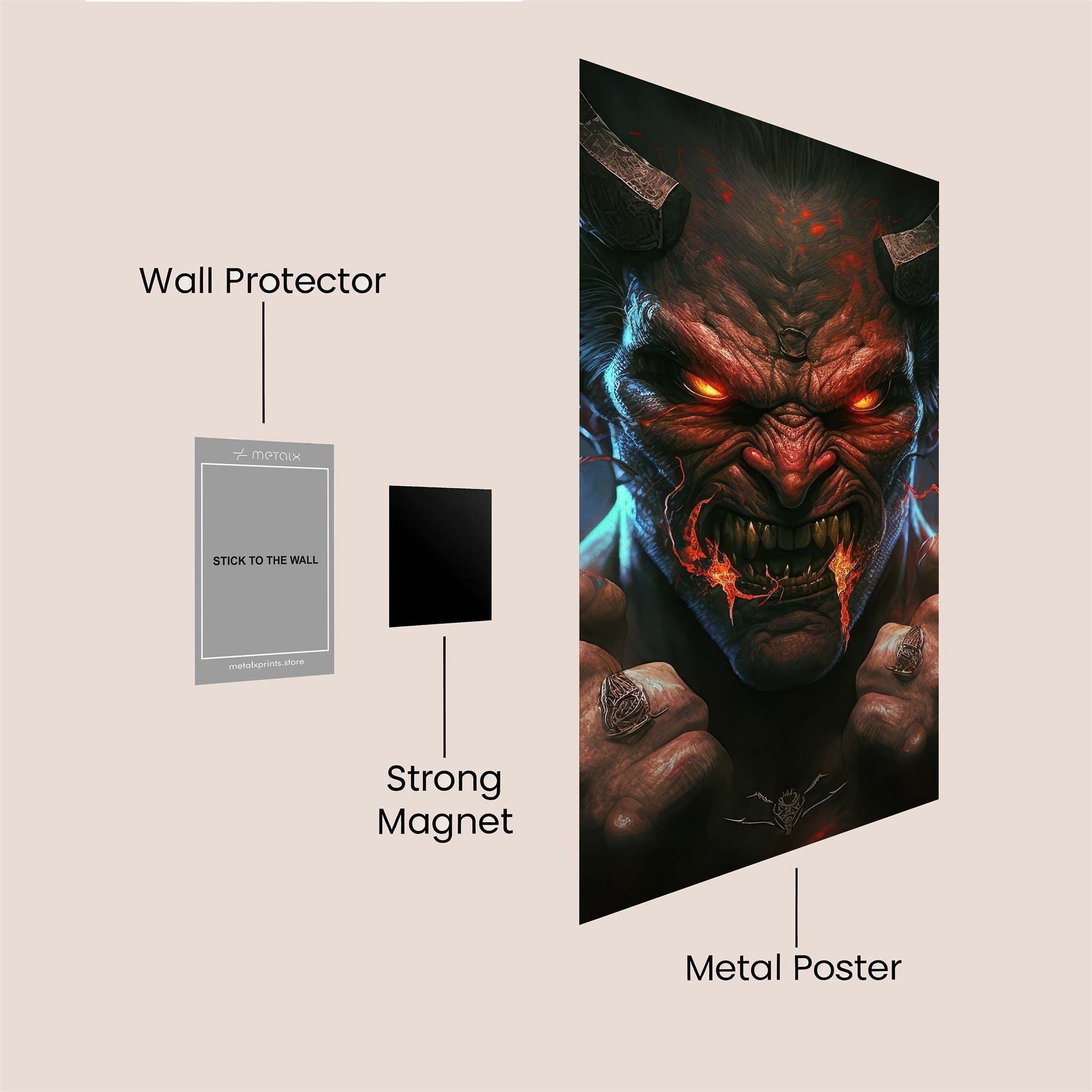 Demon Fury Safe Wall Magnetic / M