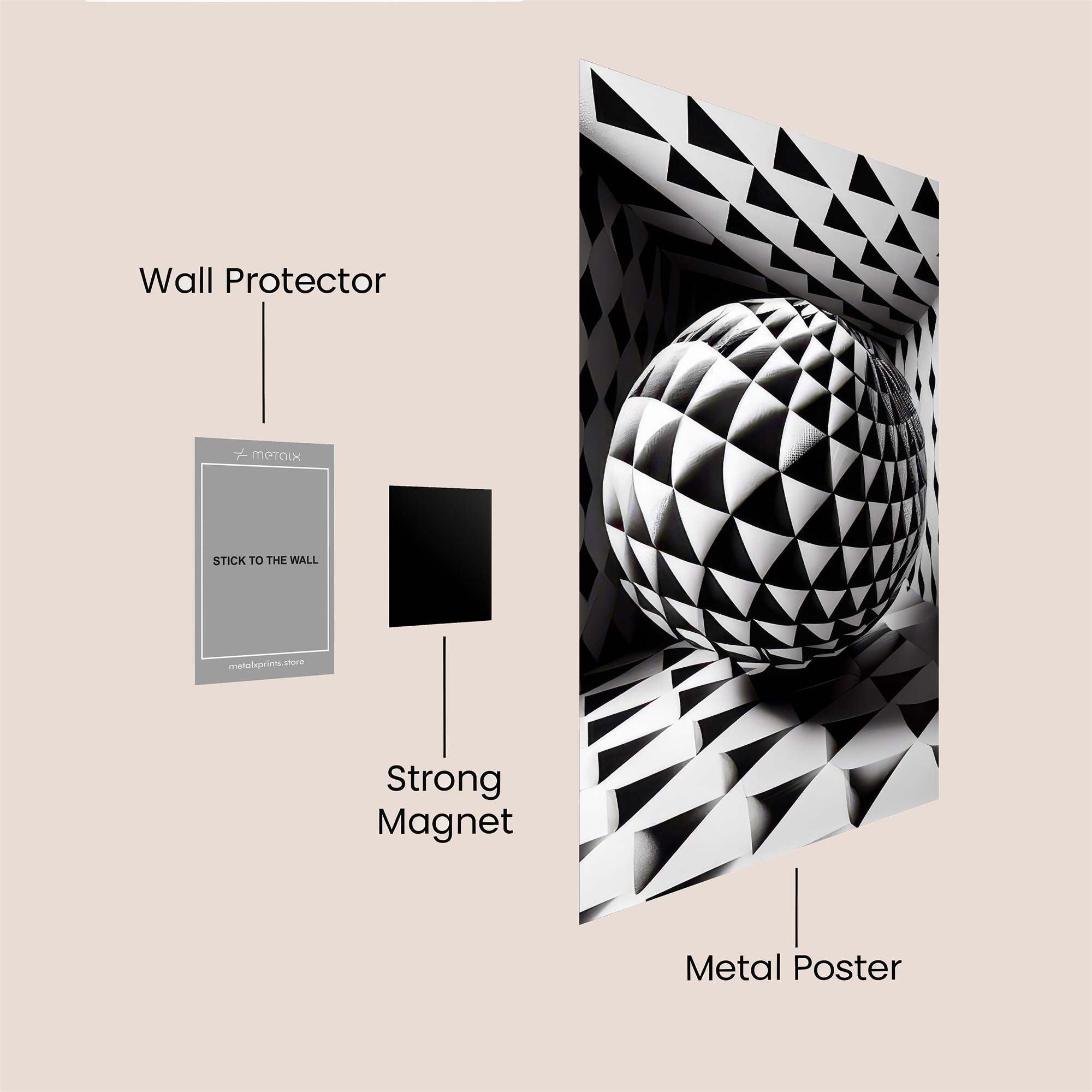 Sphere Enigma Safe Wall Magnetic / M