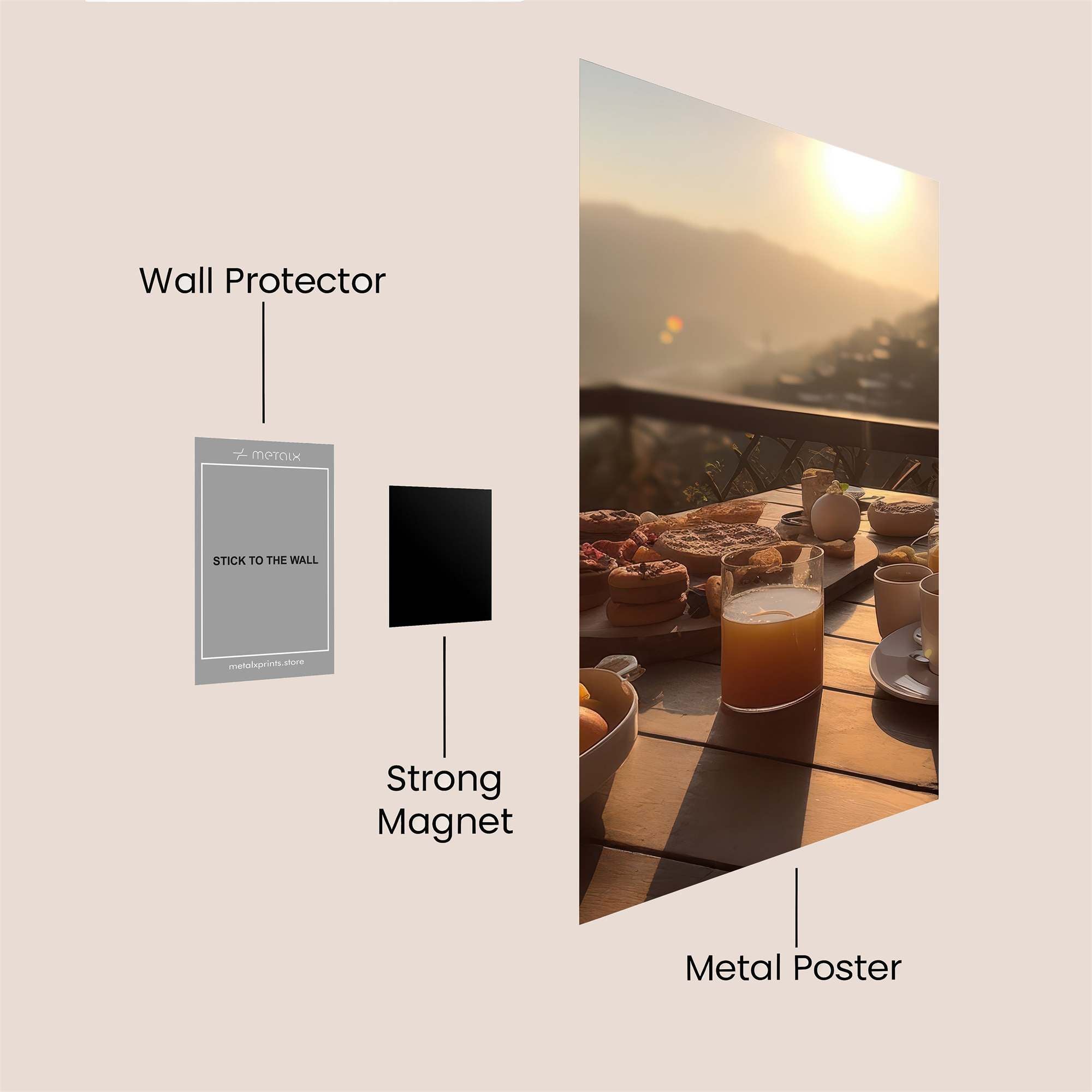 Sunrise Serenity Safe Wall Magnetic / M