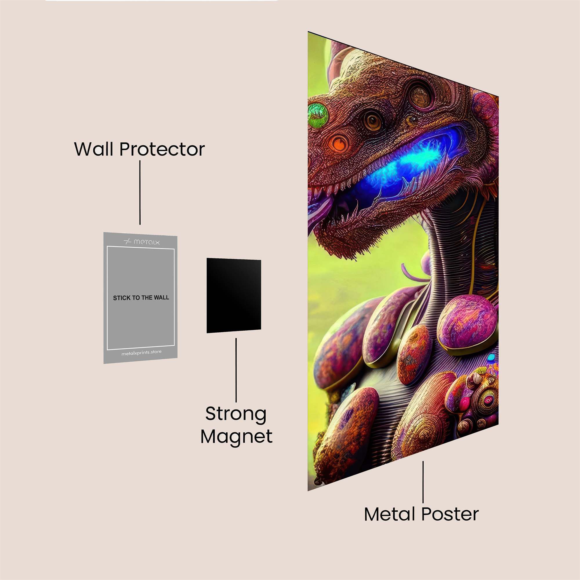 Dragon Luminescent Safe Wall Magnetic / M