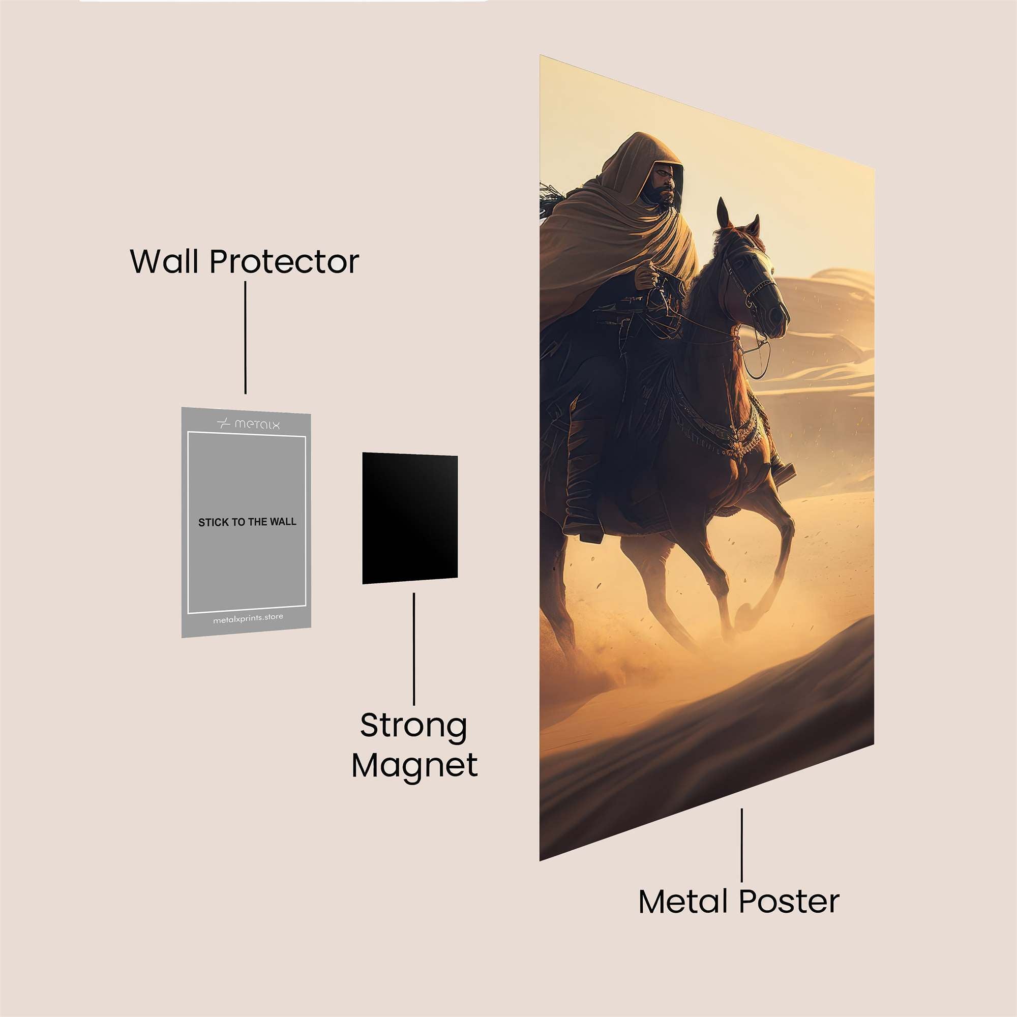 Desert Wanderer Safe Wall Magnetic / M