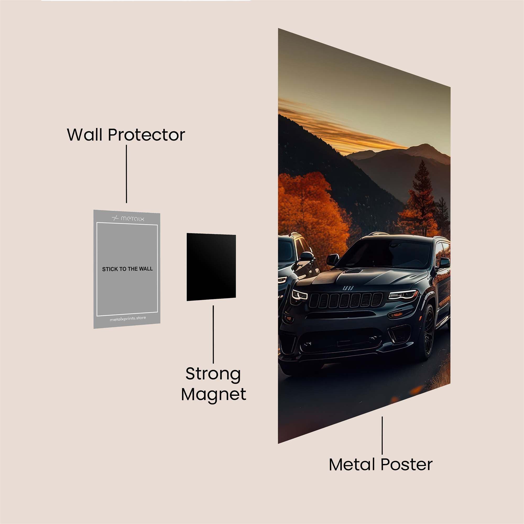 Jeep Serenity Safe Wall Magnetic / M