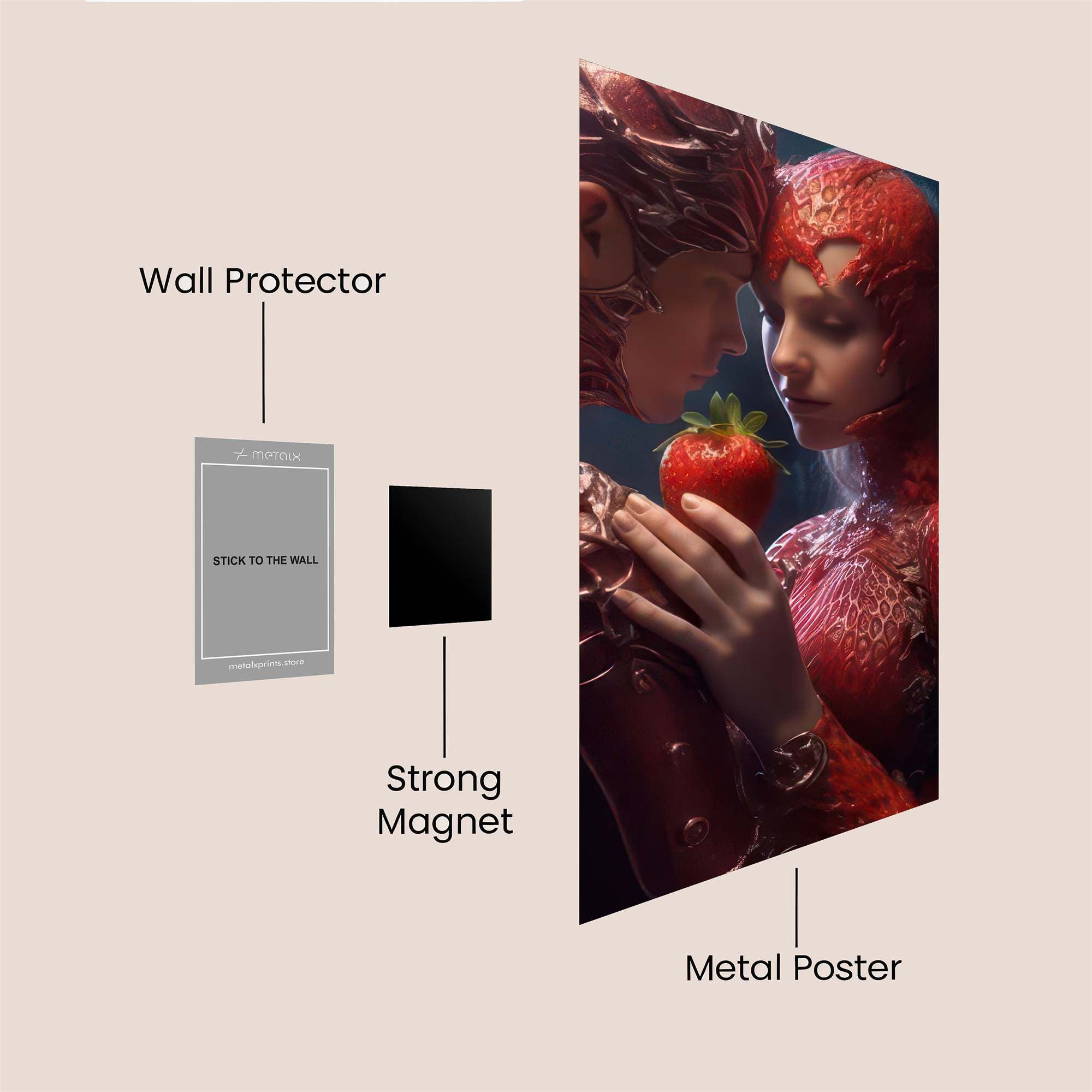 Sunset Embrace Safe Wall Magnetic / M