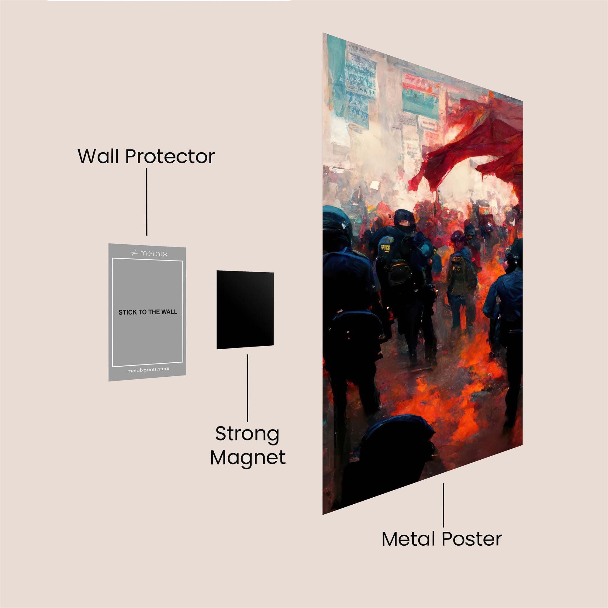 Protest Inferno Safe Wall Magnetic / M