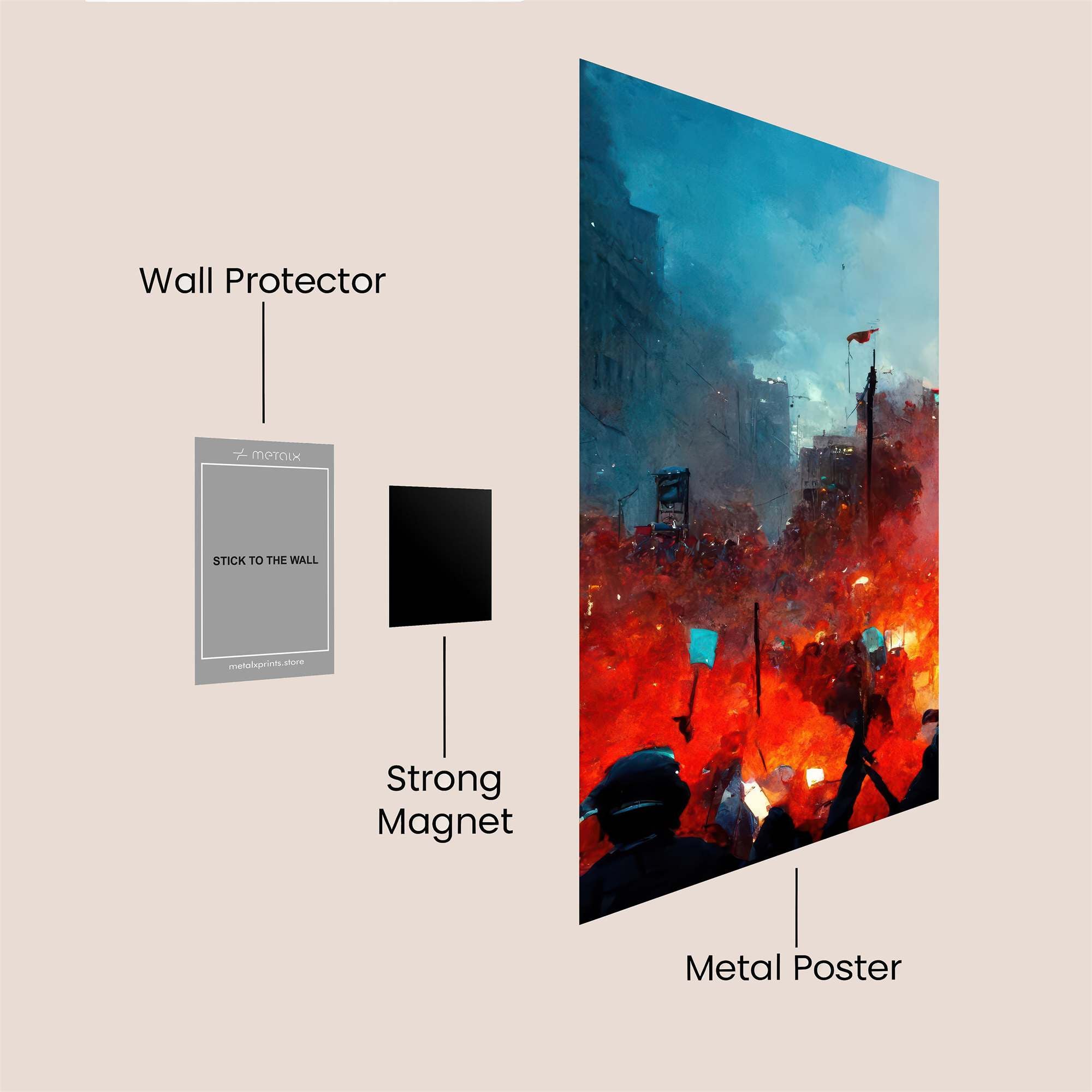 Protest Blaze Safe Wall Magnetic / M