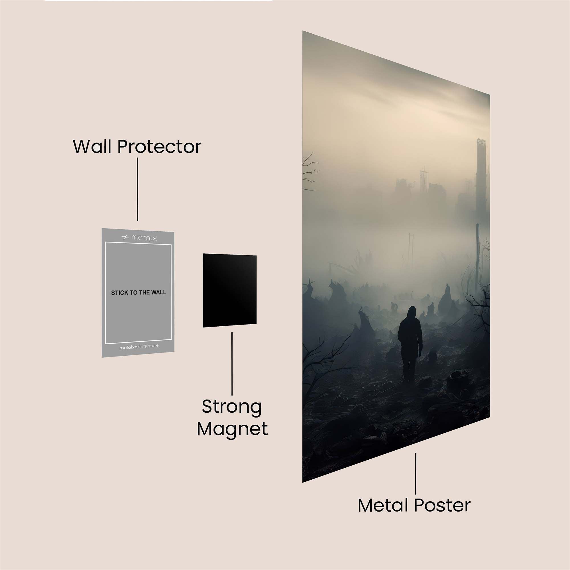 Apocalypse Gloom Safe Wall Magnetic / M