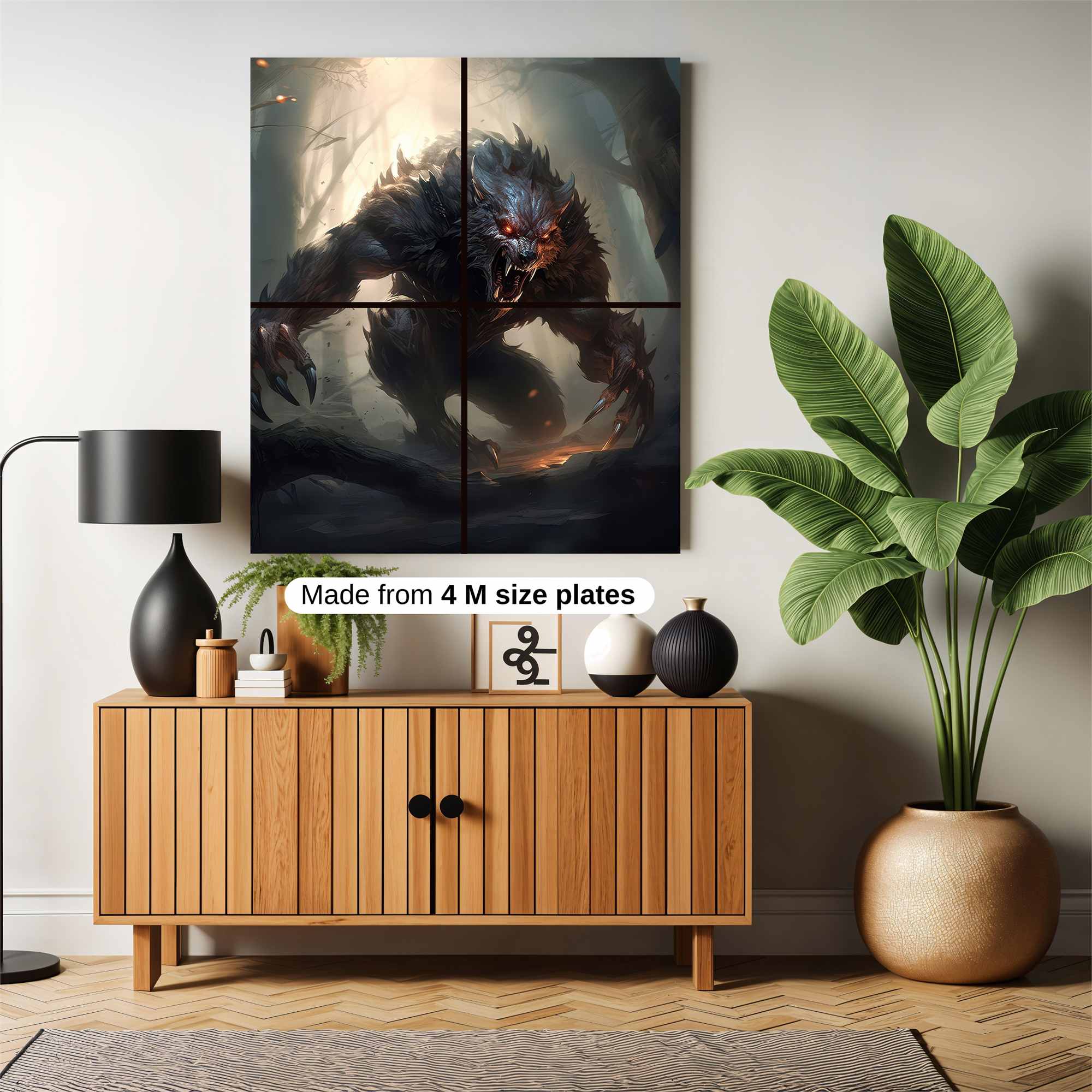 Werewolf Menace Safe Wall Magnetic / M