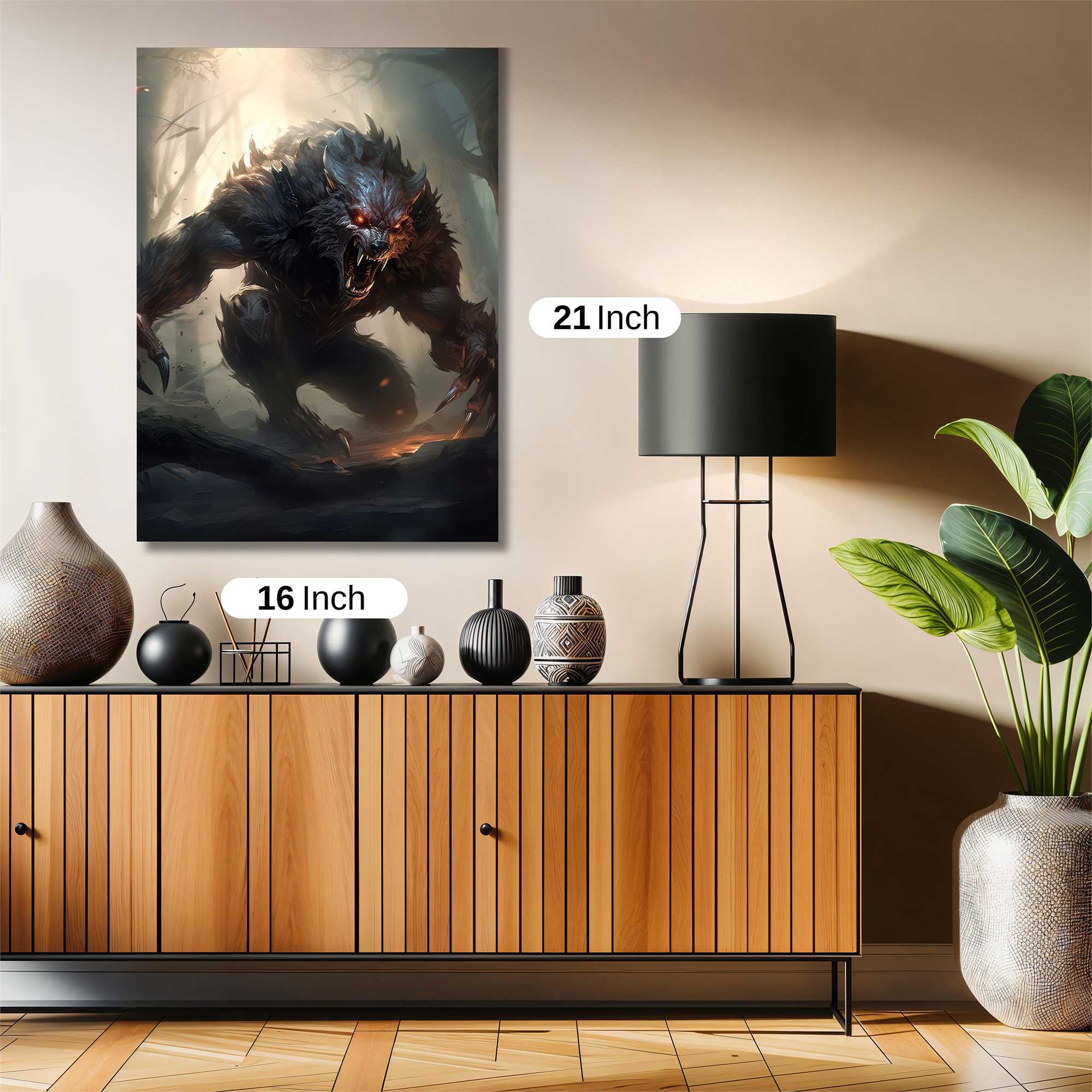 Werewolf Menace Safe Wall Magnetic / M