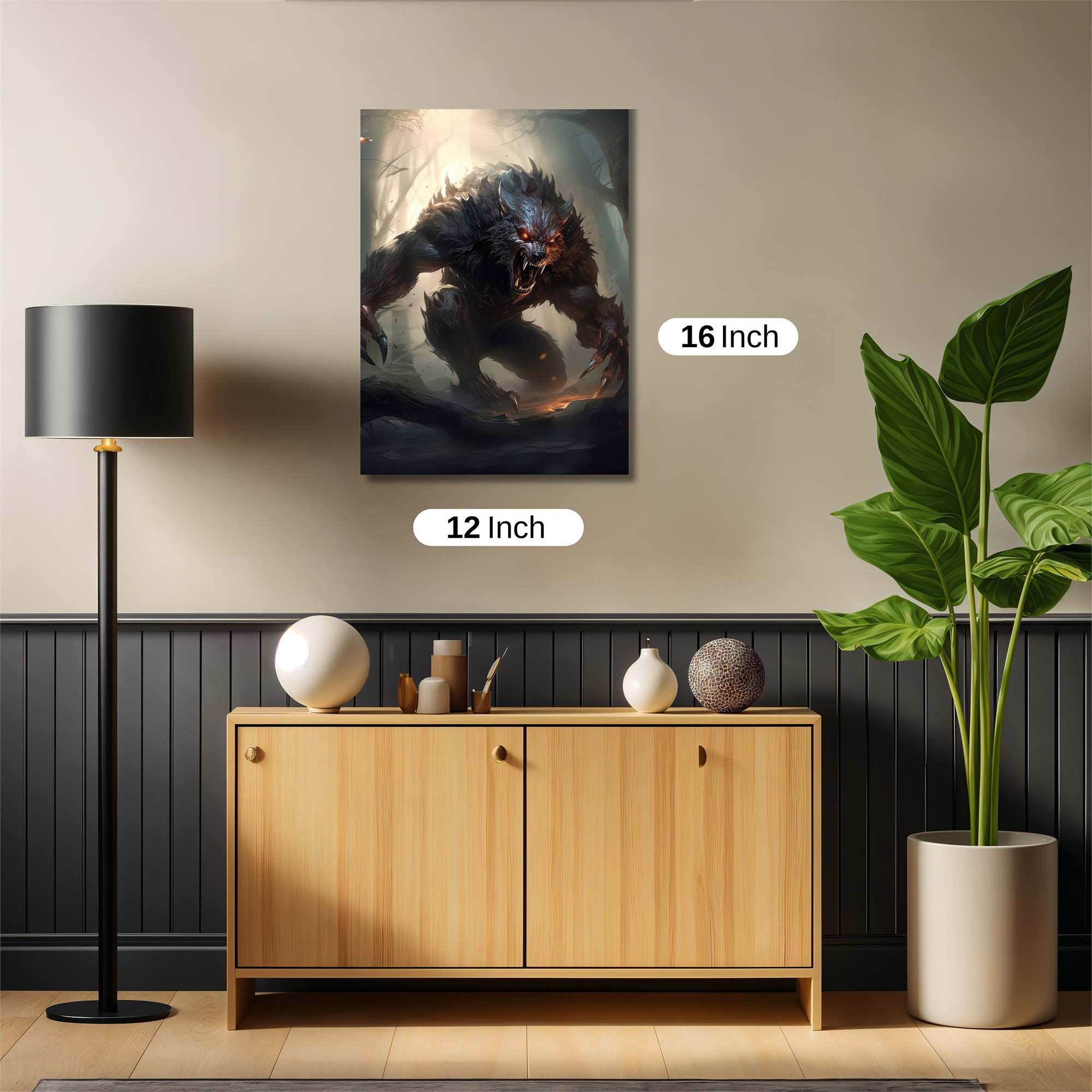 Werewolf Menace Safe Wall Magnetic / M