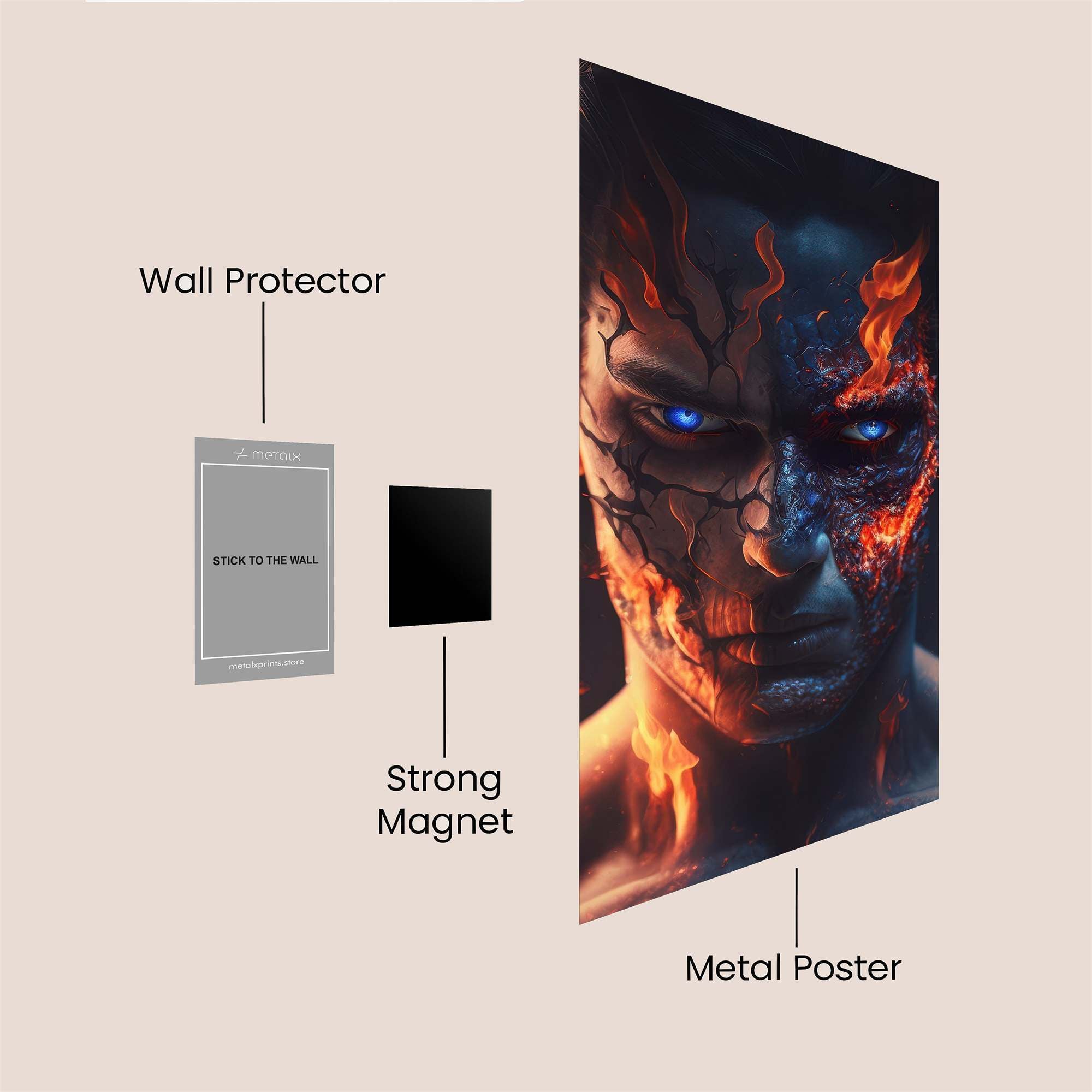 Skeleton Enigma Safe Wall Magnetic / M