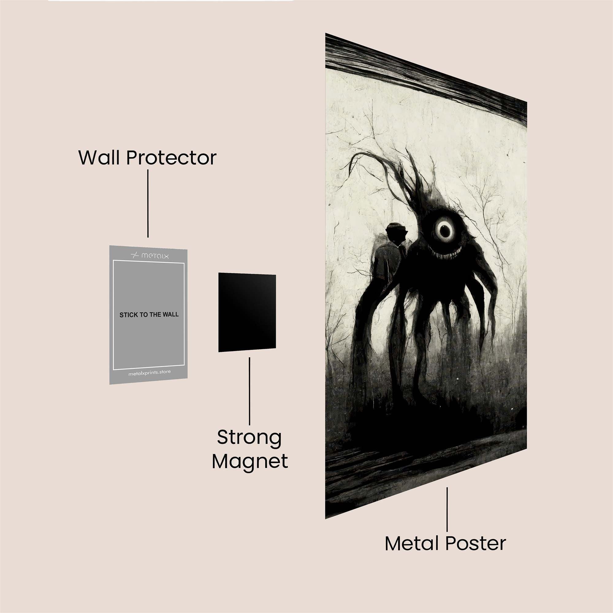 Shadow Whimsy Safe Wall Magnetic / M