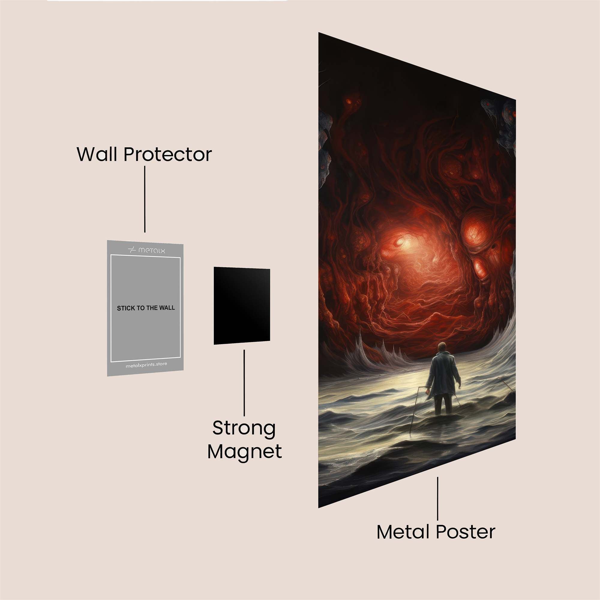 Abyss Whispers Safe Wall Magnetic / M