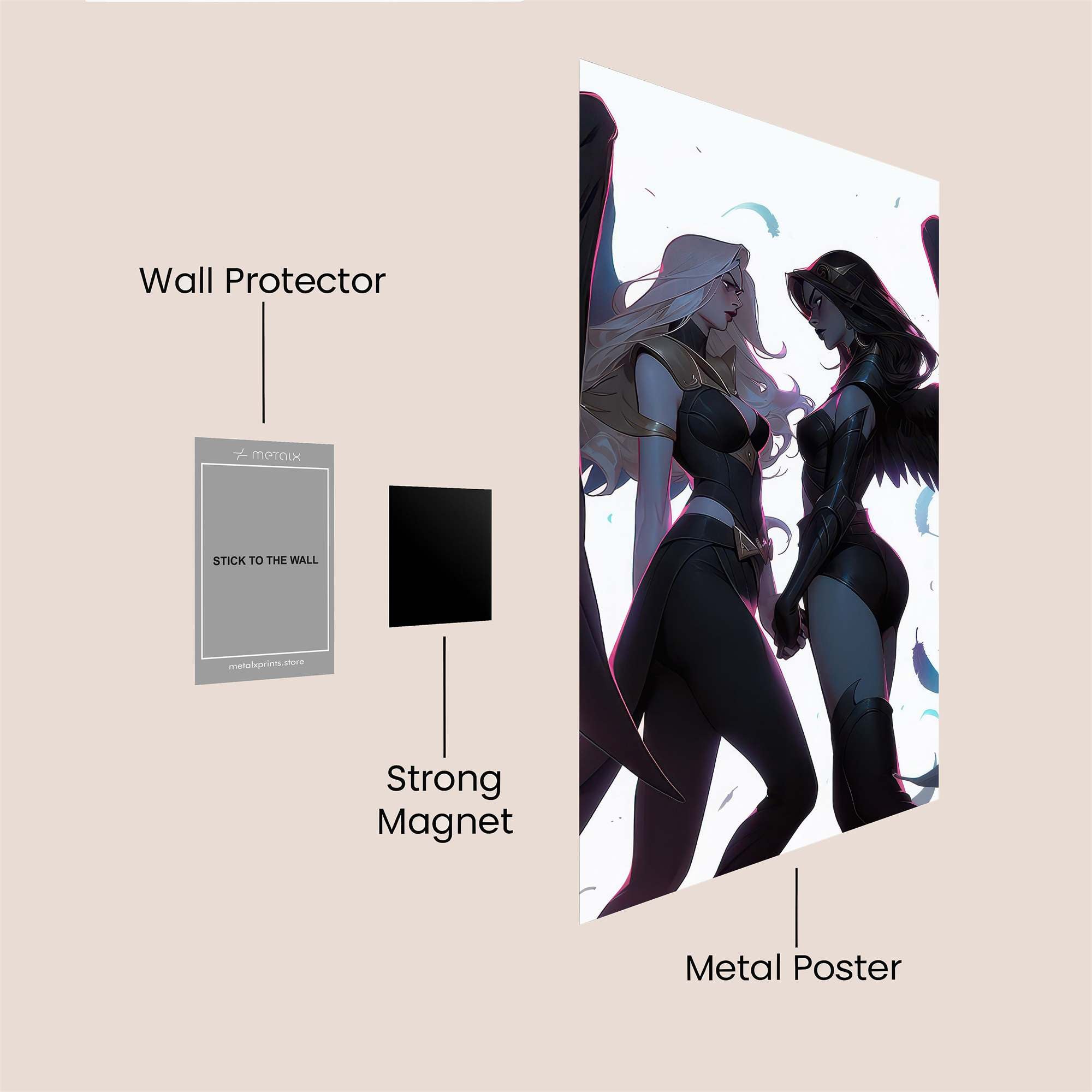 Angels Clash Safe Wall Magnetic / M