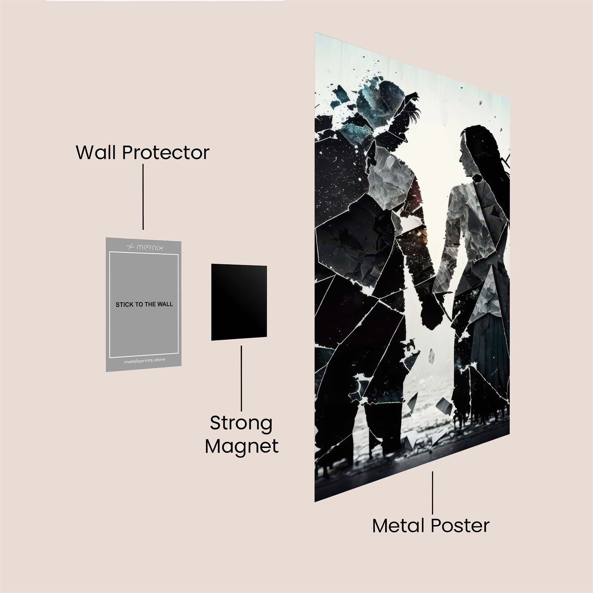 Shattered Love Safe Wall Magnetic / M