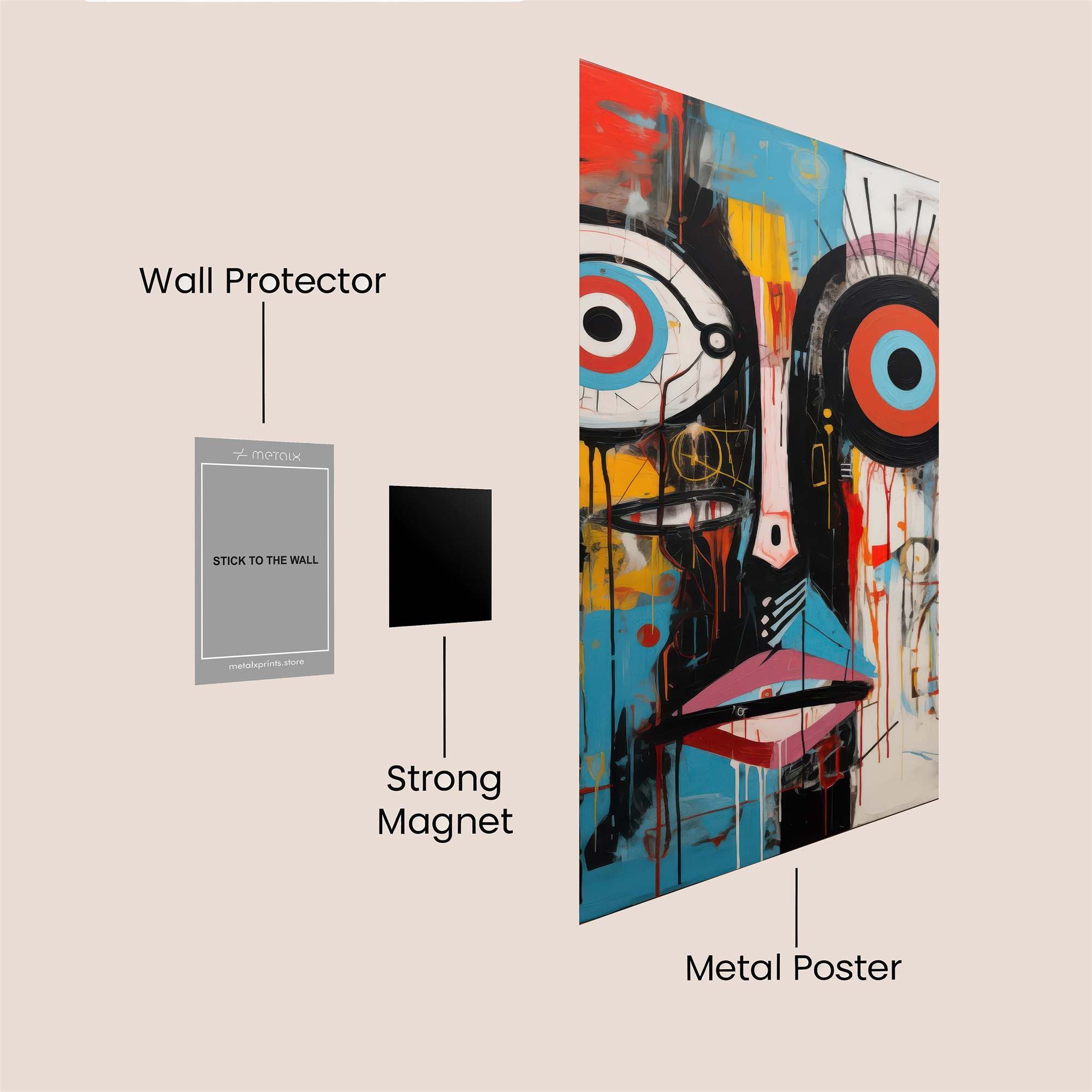 Face Frenzy Safe Wall Magnetic / M
