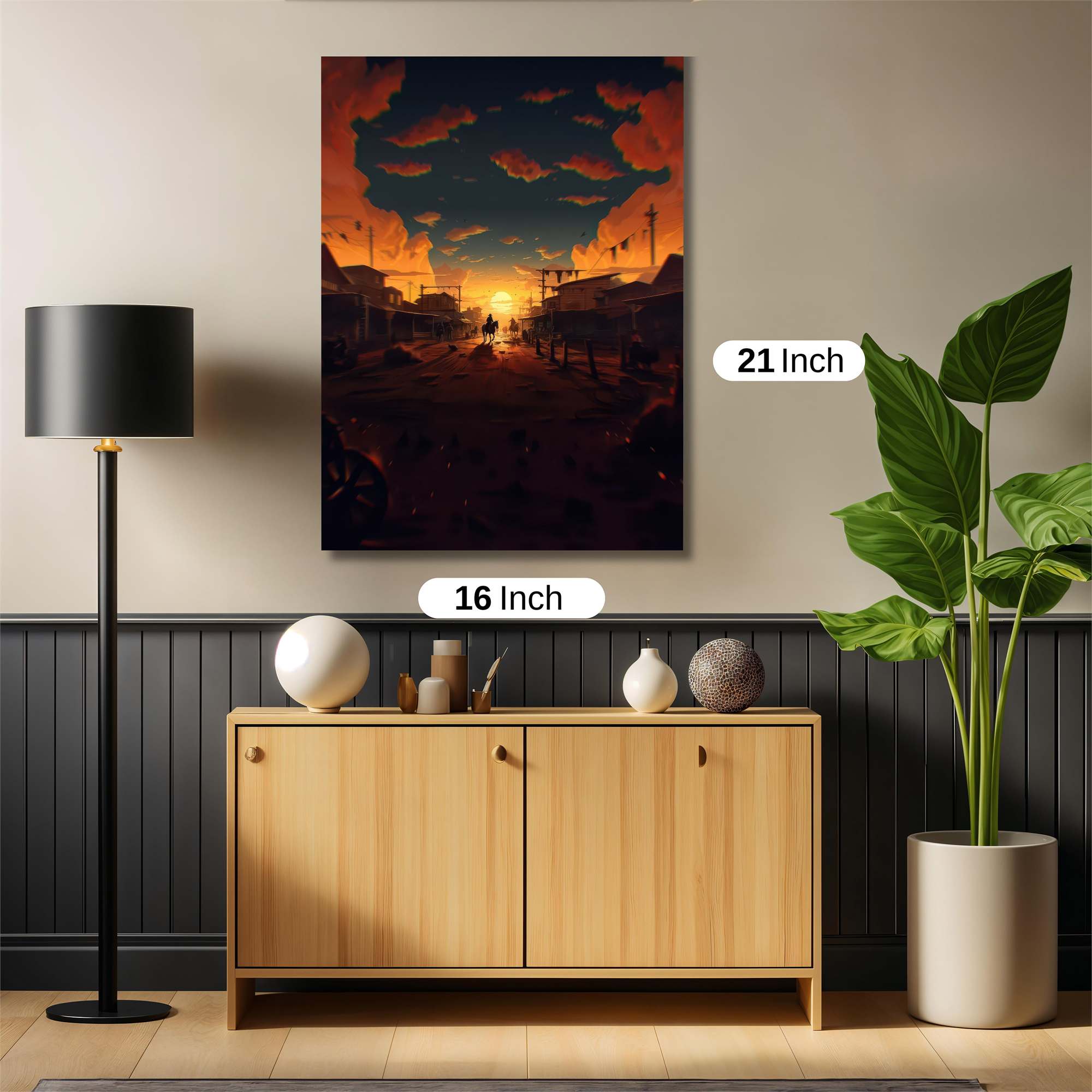 Sunset Serenity Safe Wall Magnetic / M