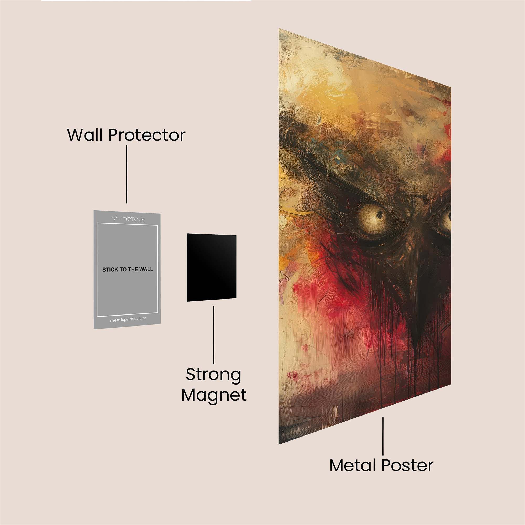 Demon Confrontation Safe Wall Magnetic / M