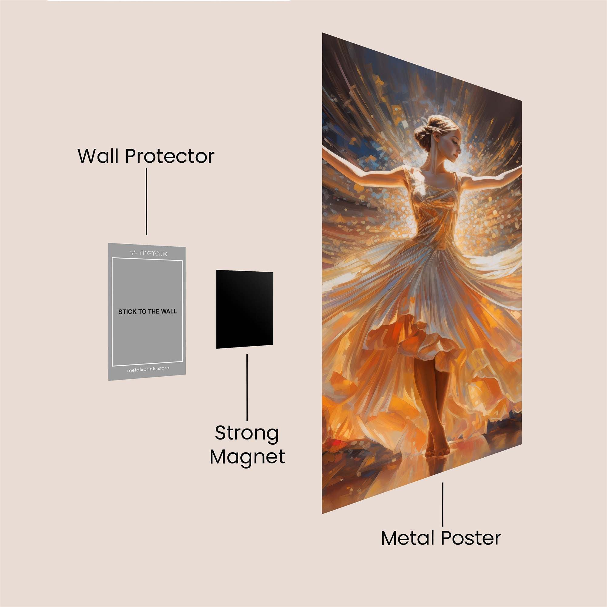 Graceful Radiance Safe Wall Magnetic / M