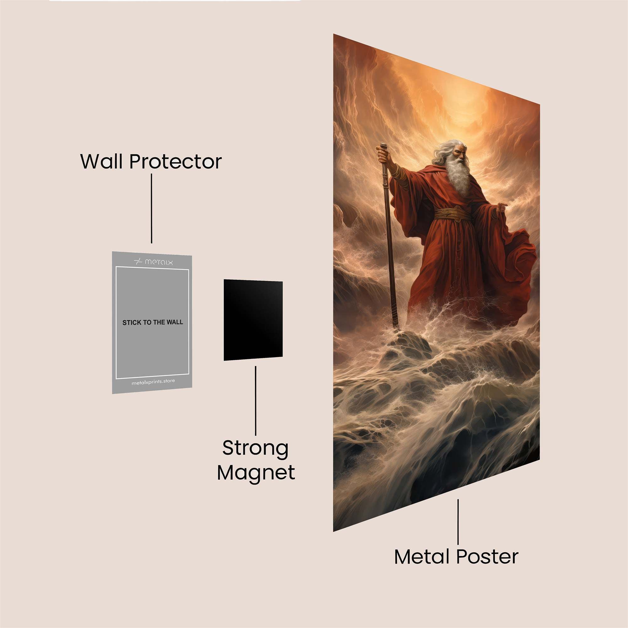 Moses Majestic Safe Wall Magnetic / M