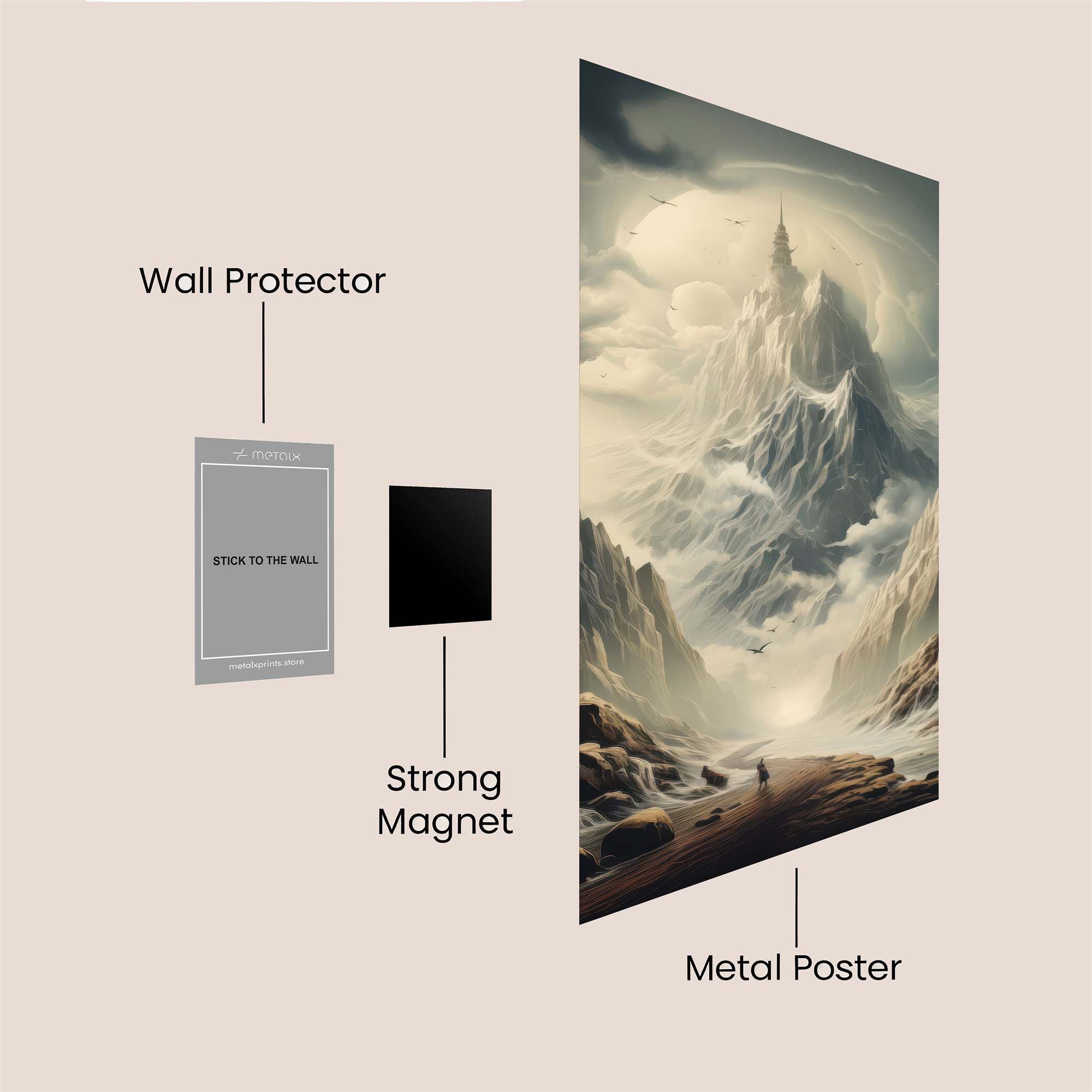 Mystic Ascent Safe Wall Magnetic / M