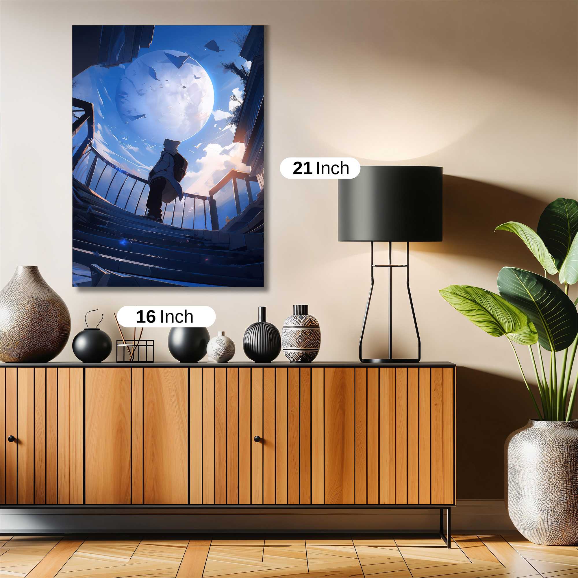 Moonlit Solitude Safe Wall Magnetic / M